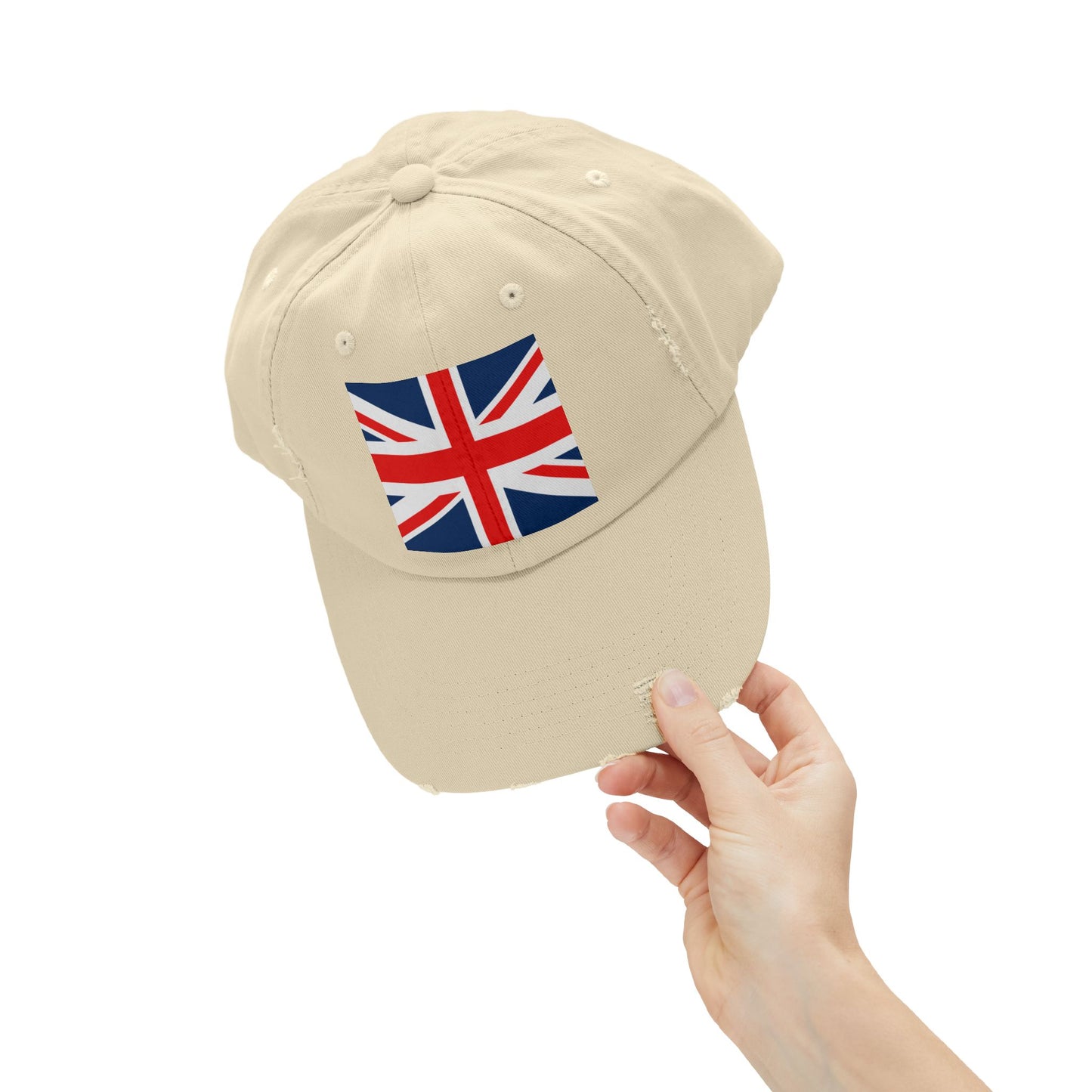 Vintage British Union Jack Flag Cap | Unisex Distressed Cap for Casual Wear, Travel, Gifts, Outdoor Adventures, Festival Style