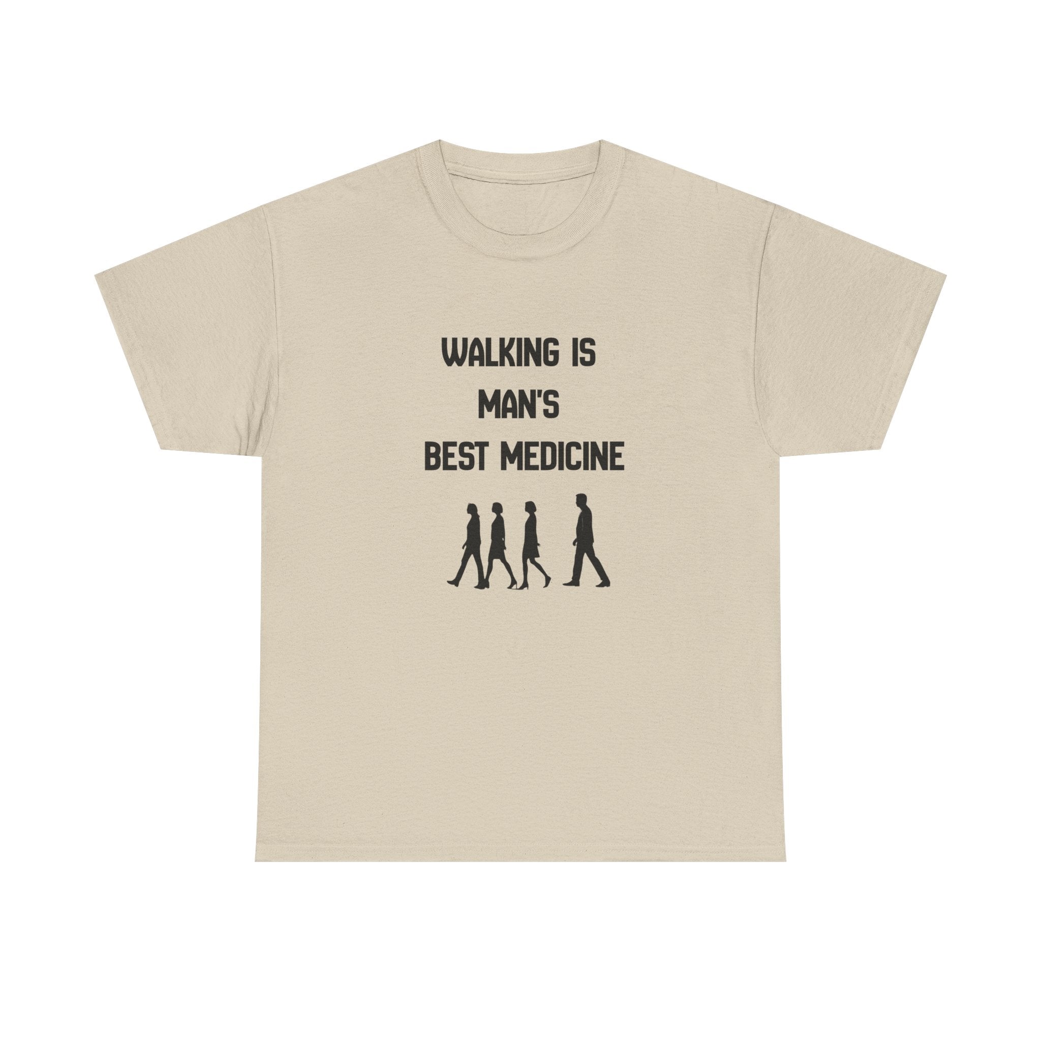 Hippocrates 'Walking Is Man's Best Medicine' T-Shirt — Fitness & Wellness Graphic Tee