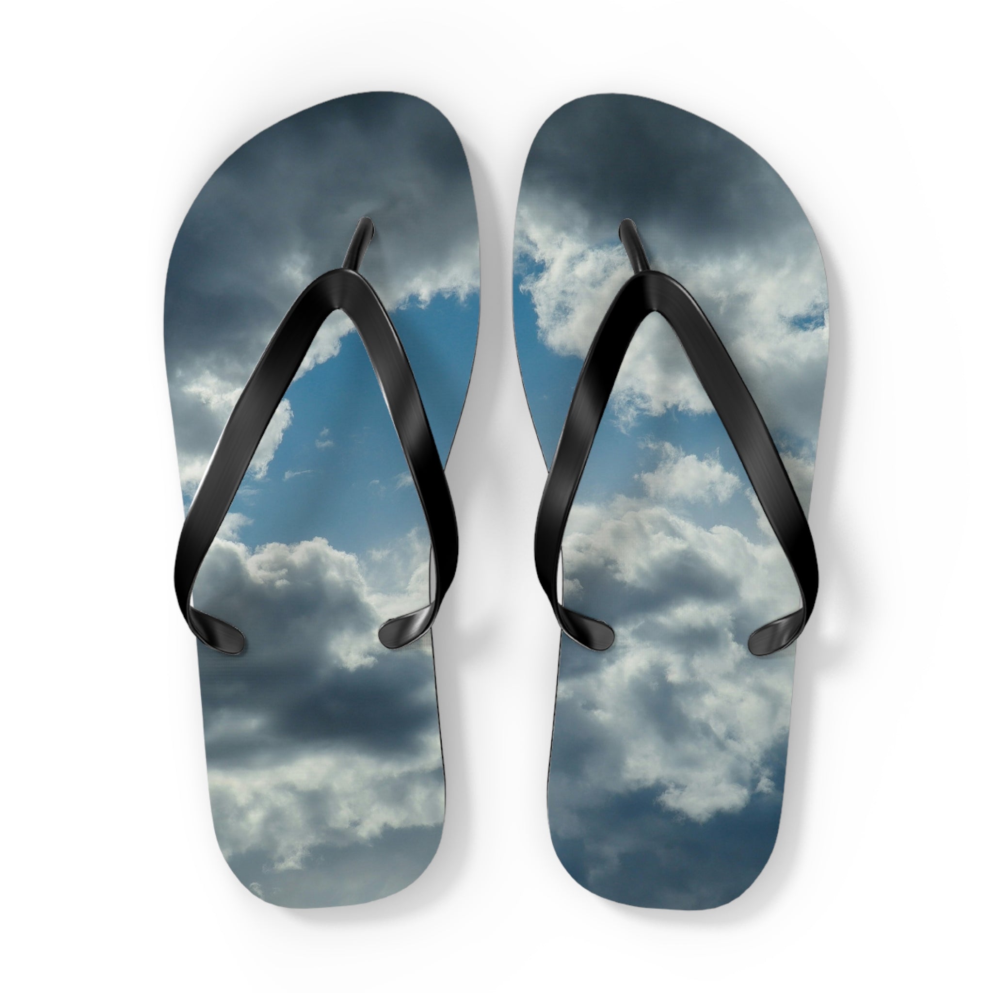 Cloud Sky Flip Flops – Stormy Sky Beach Sandals