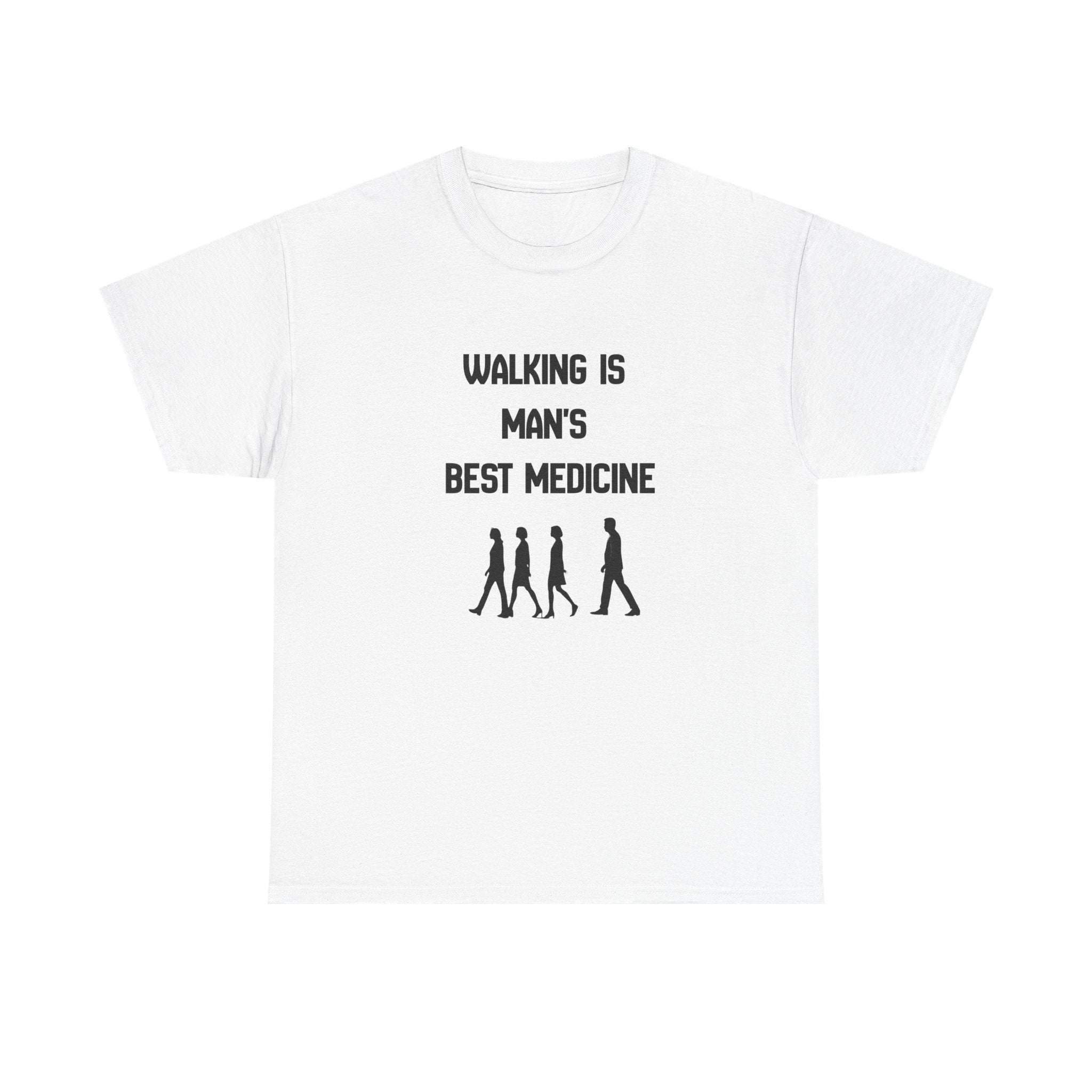 Hippocrates 'Walking Is Man's Best Medicine' T-Shirt — Fitness & Wellness Graphic Tee