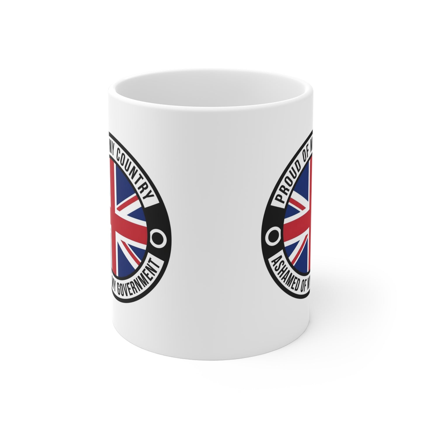 Proud of My Country Mug | 11oz White Coffee Cup for Patriots | Funny Gift for National Holidays | British Flag Design | Ideal for Home [...]