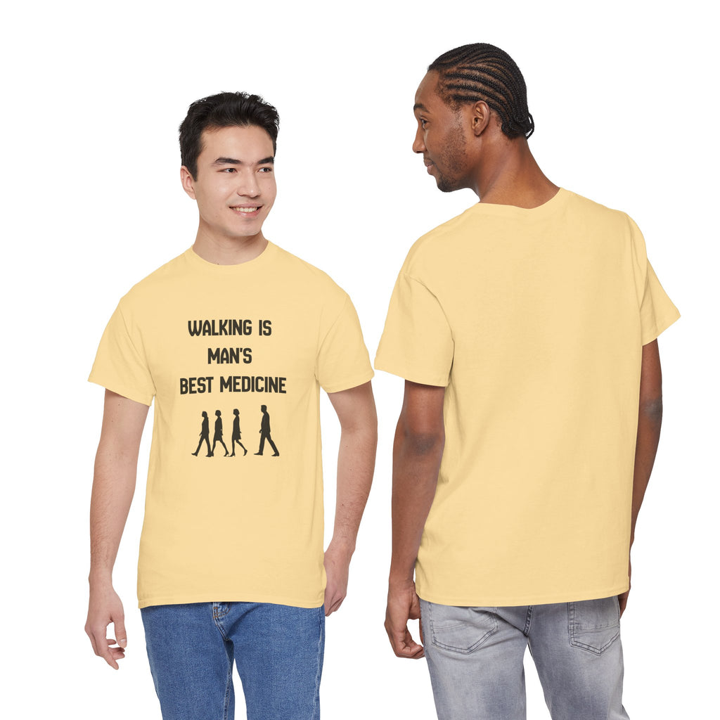 Hippocrates 'Walking Is Man's Best Medicine' T-Shirt — Fitness & Wellness Graphic Tee