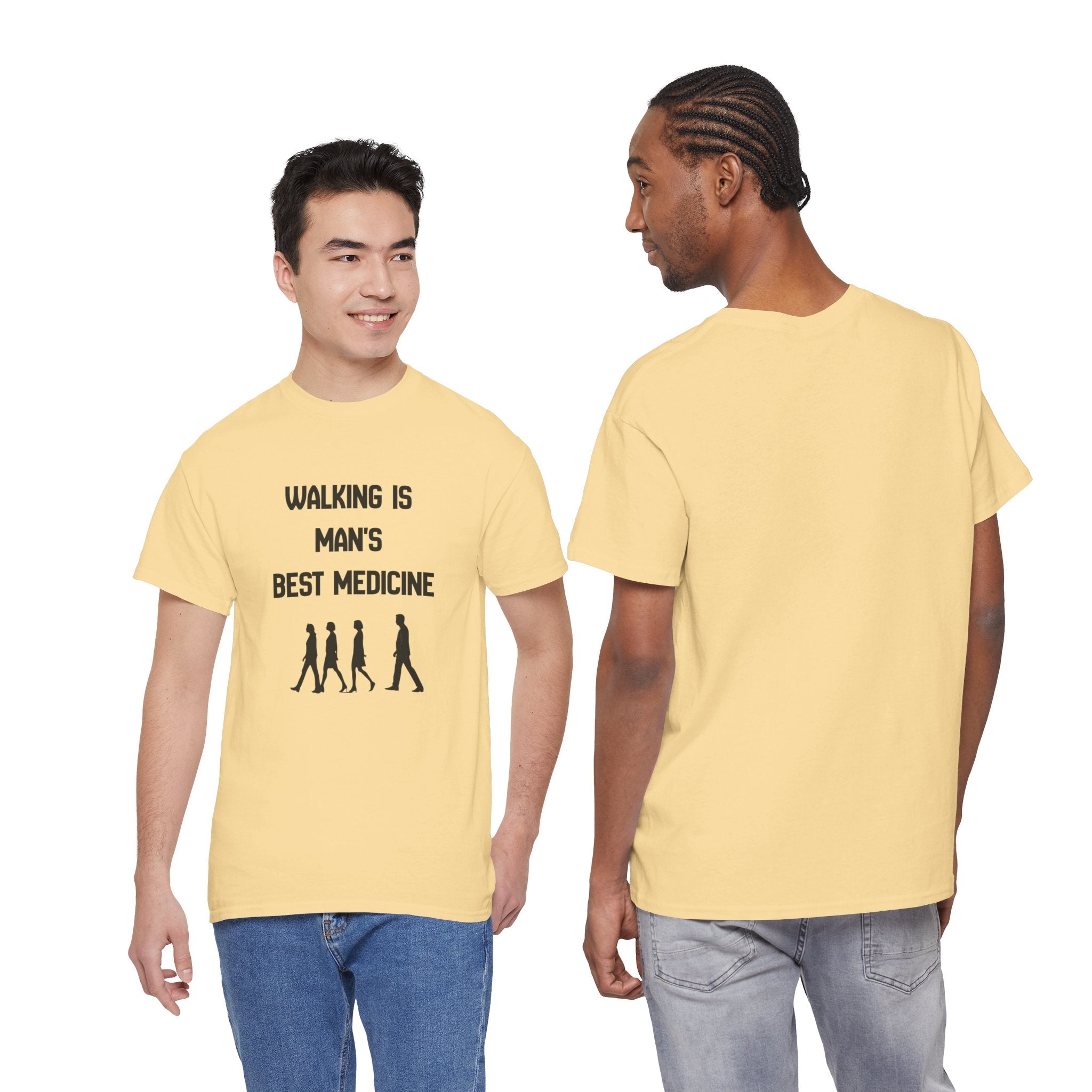 Hippocrates 'Walking Is Man's Best Medicine' T-Shirt — Fitness & Wellness Graphic Tee