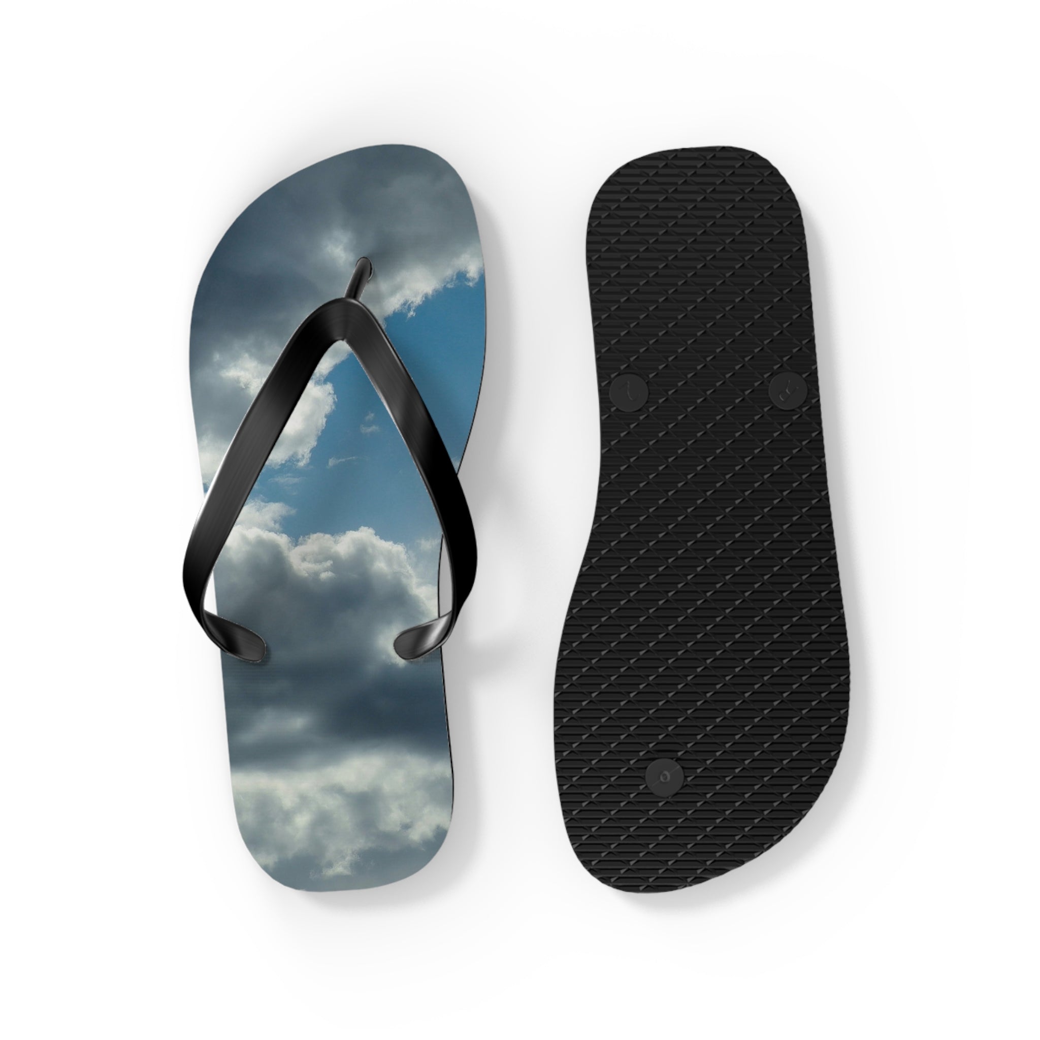 Cloud Sky Flip Flops – Stormy Sky Beach Sandals
