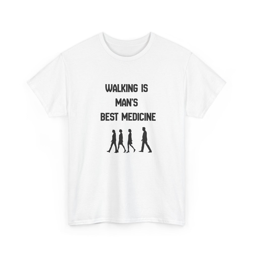 Hippocrates 'Walking Is Man's Best Medicine' T-Shirt — Fitness & Wellness Graphic Tee