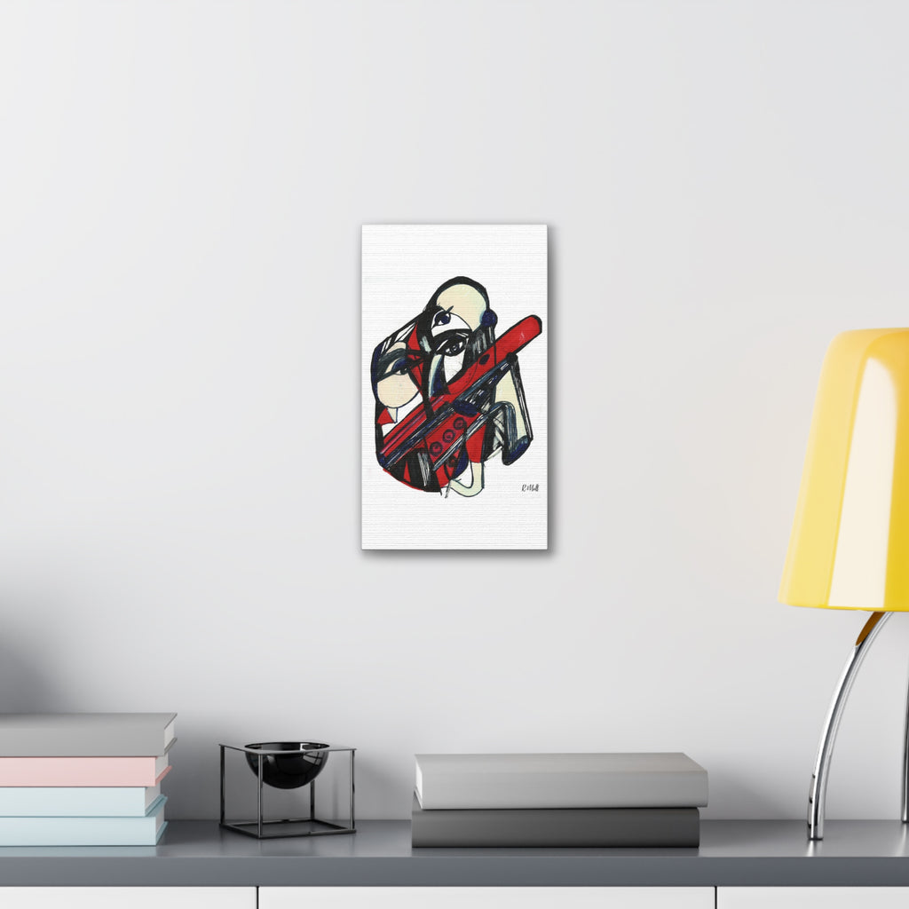 Chainsaw Horror Movie Art Canvas | Halloween Gothic Scary Wall Decor, Canvas Art