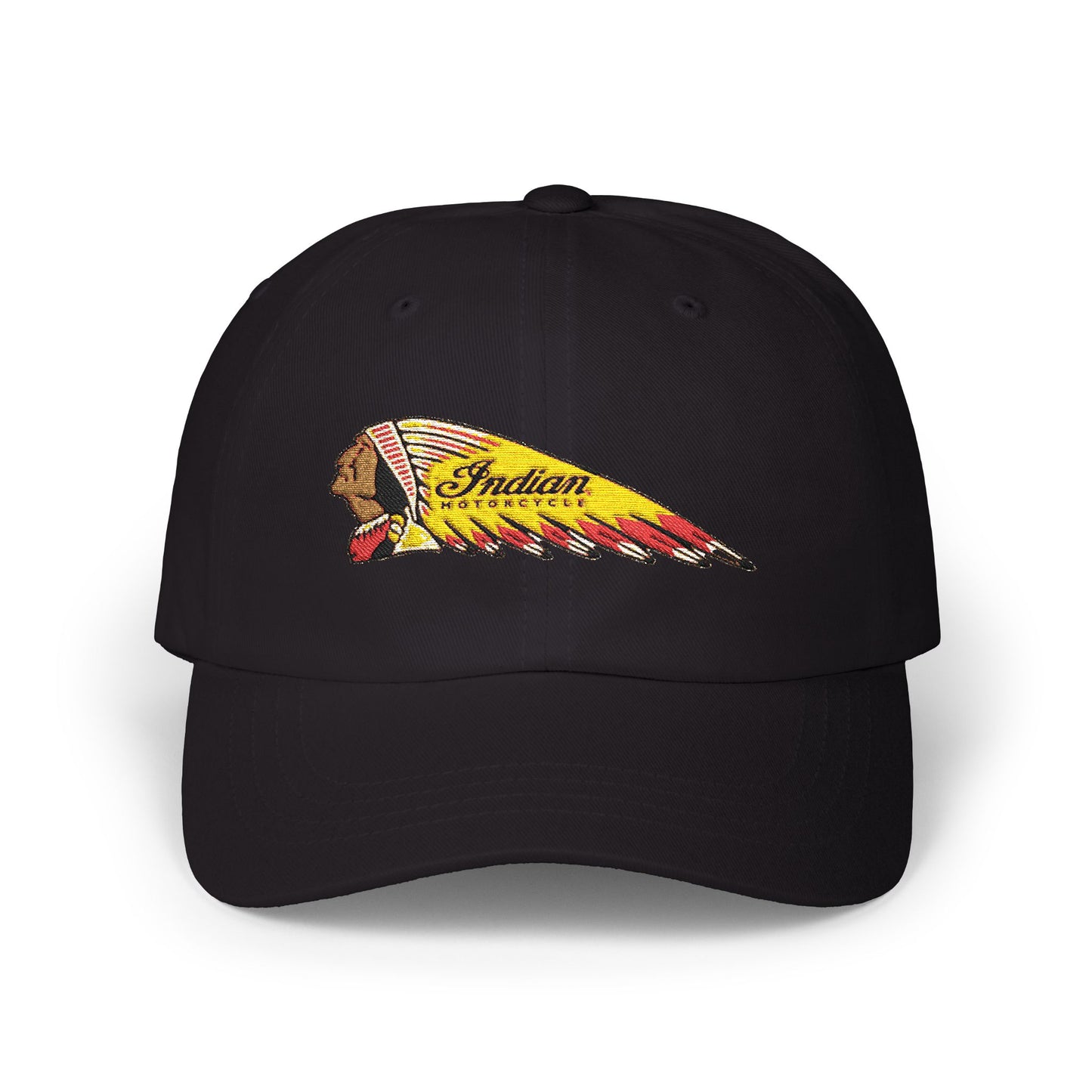 Indian model Classic Biker Cap Embroidered logo, retro style for any classic motorbiker