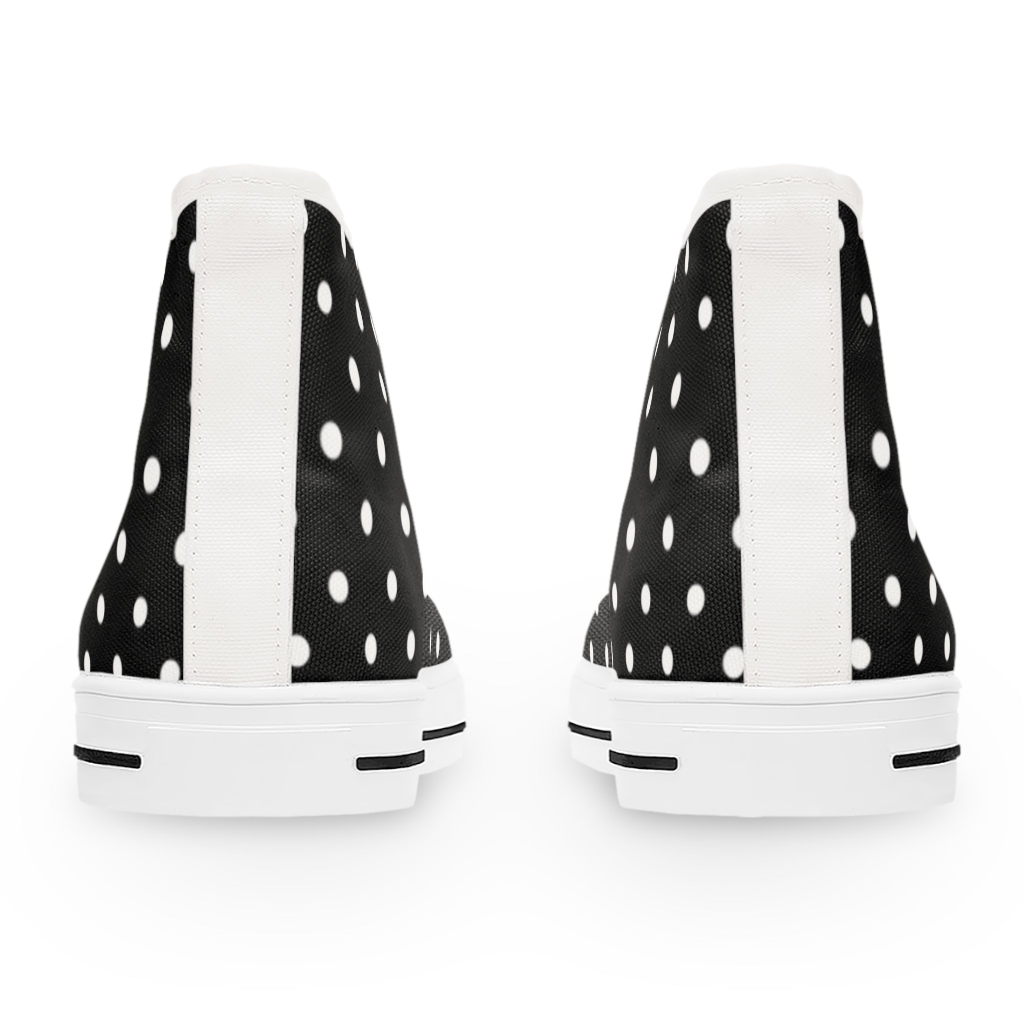Black Polka Dot High Top Sneakers | Women's High Tops