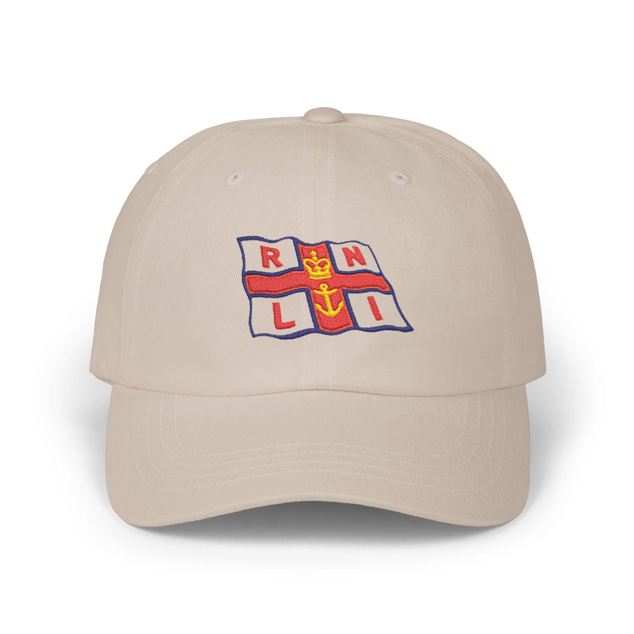 RNLI Lifeboat Flag Cap, British Rescue Hat, Coastal Gift, Nautical Embroidered Dad Cap, UK Sea Rescue Inspired Hat, Princess Kate
