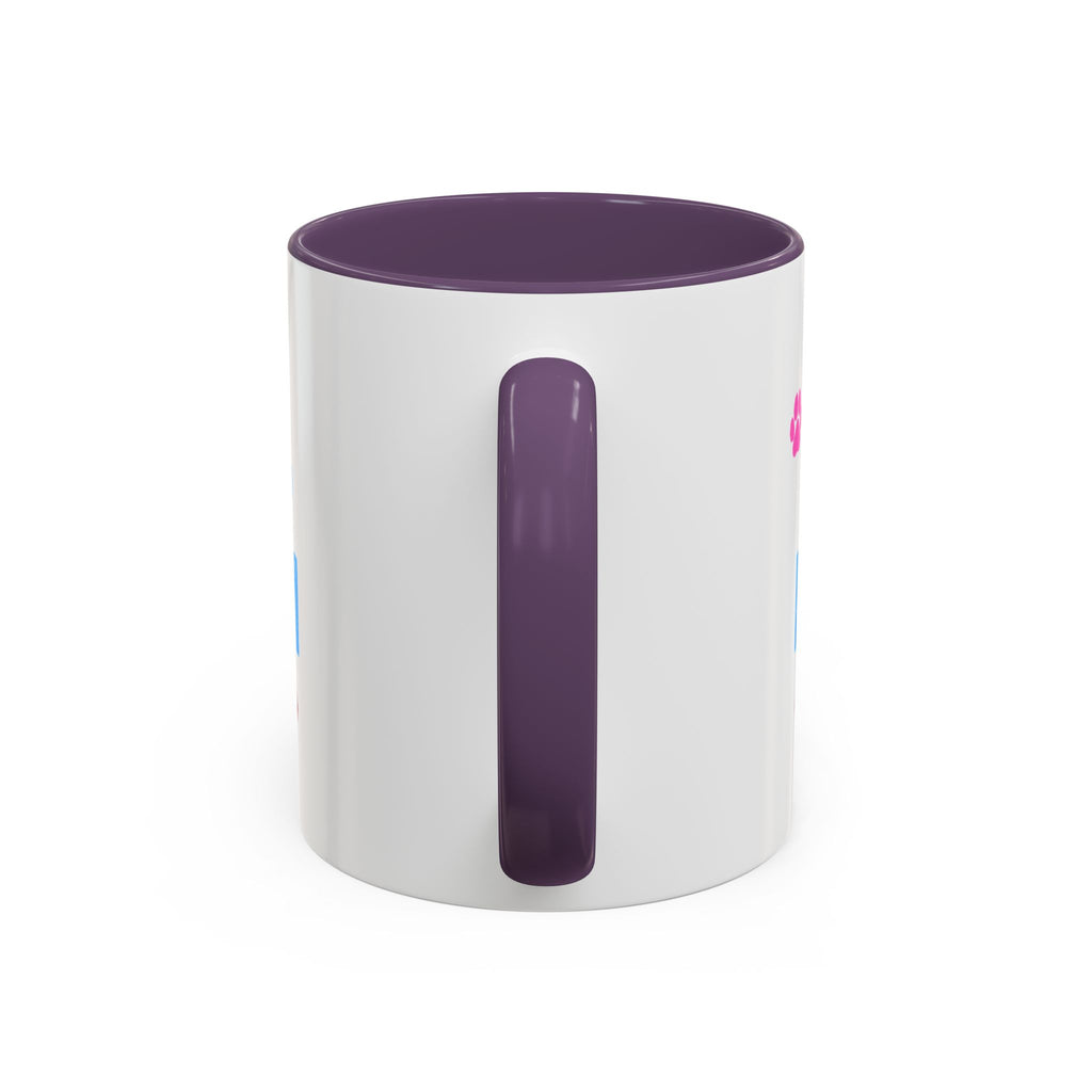 Dog Mom Accent Coffee Mug — Cute Paw Print 11/15oz Gift for Pet Lovers
