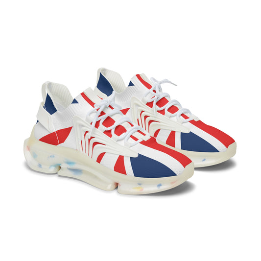 Union Jack Trainers Patriotic Women's Mesh Sneakers | Comfortable Fashion, Casual Shoes, Gift for Her, Sporting Events, Summer Outfits
