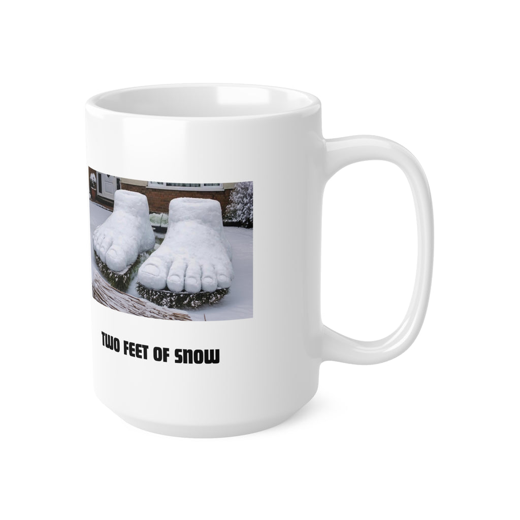 Two Feet of Snow mug | Ceramic Coffee Cup | Funny Snow Mug