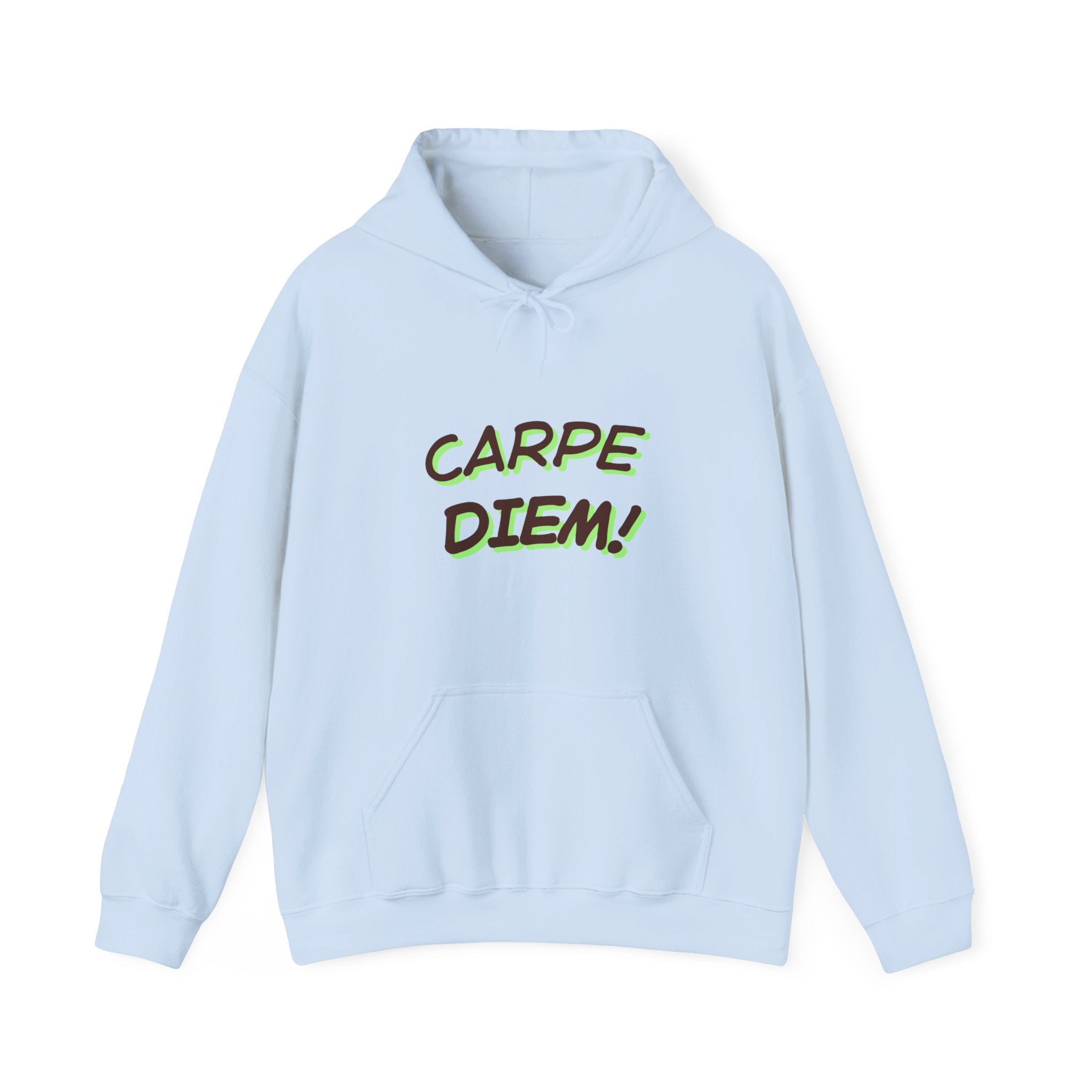 Carpe Diem! Hoodie | Motivational Script Graphic Sweatshirt