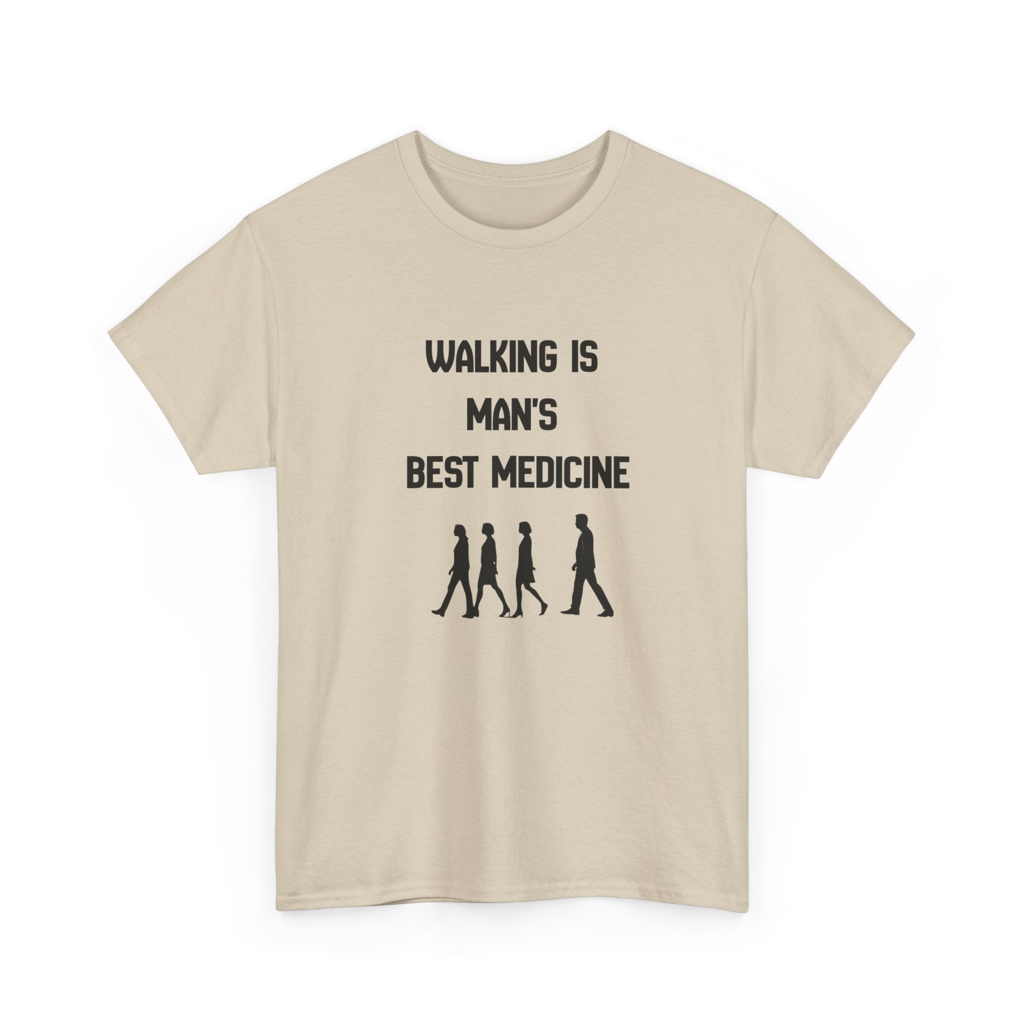 Hippocrates 'Walking Is Man's Best Medicine' T-Shirt — Fitness & Wellness Graphic Tee