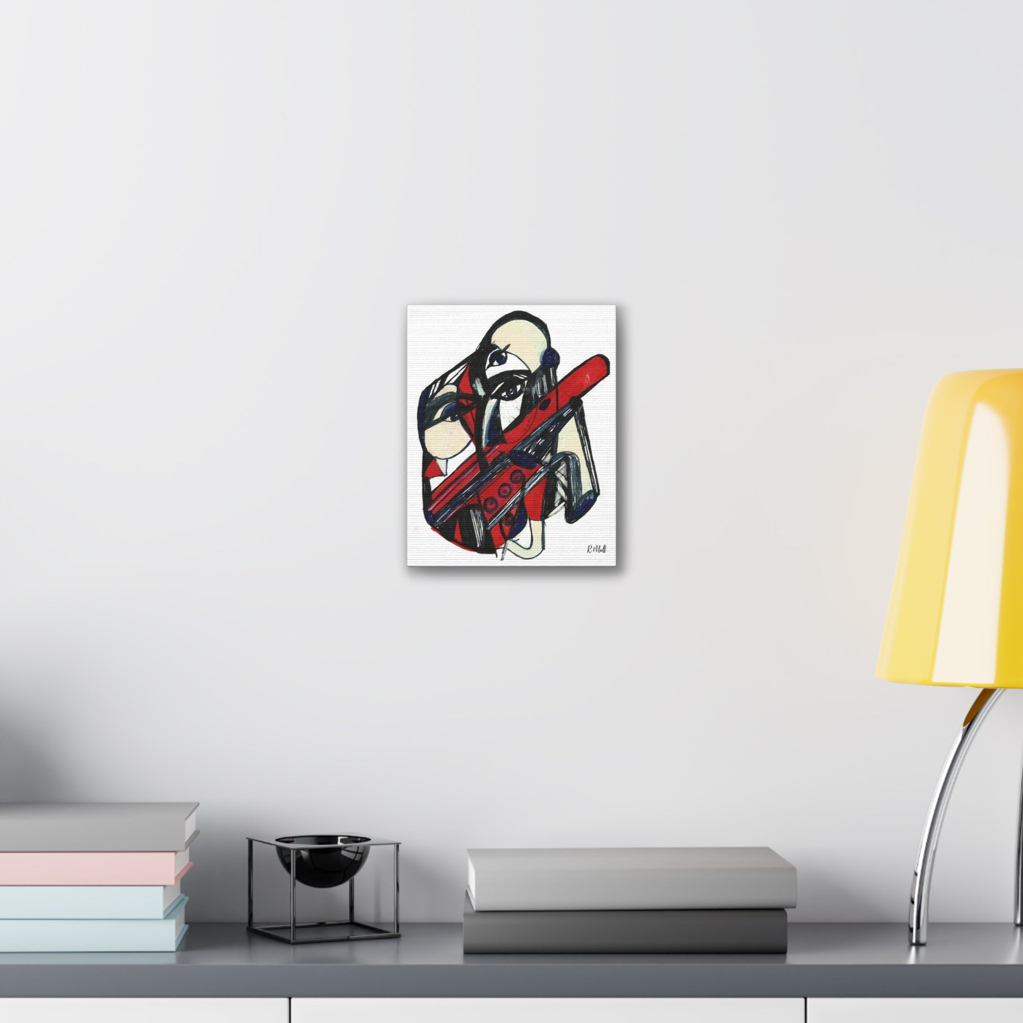Chainsaw Horror Movie Art Canvas | Halloween Gothic Scary Wall Decor, Canvas Art