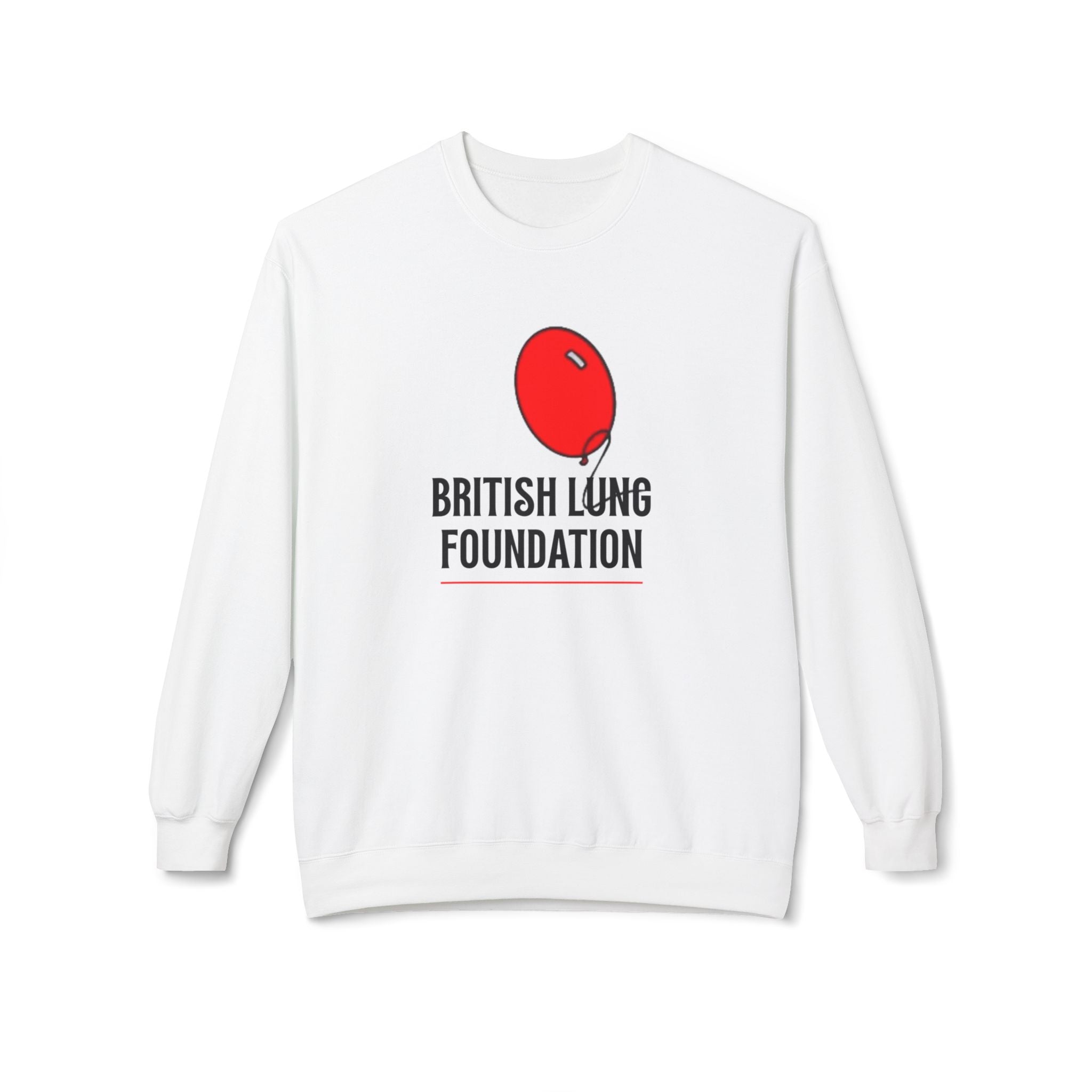 British Lung Foundation balloon logo Sweatshirt | charity lung health as worn by the late Princess Diana