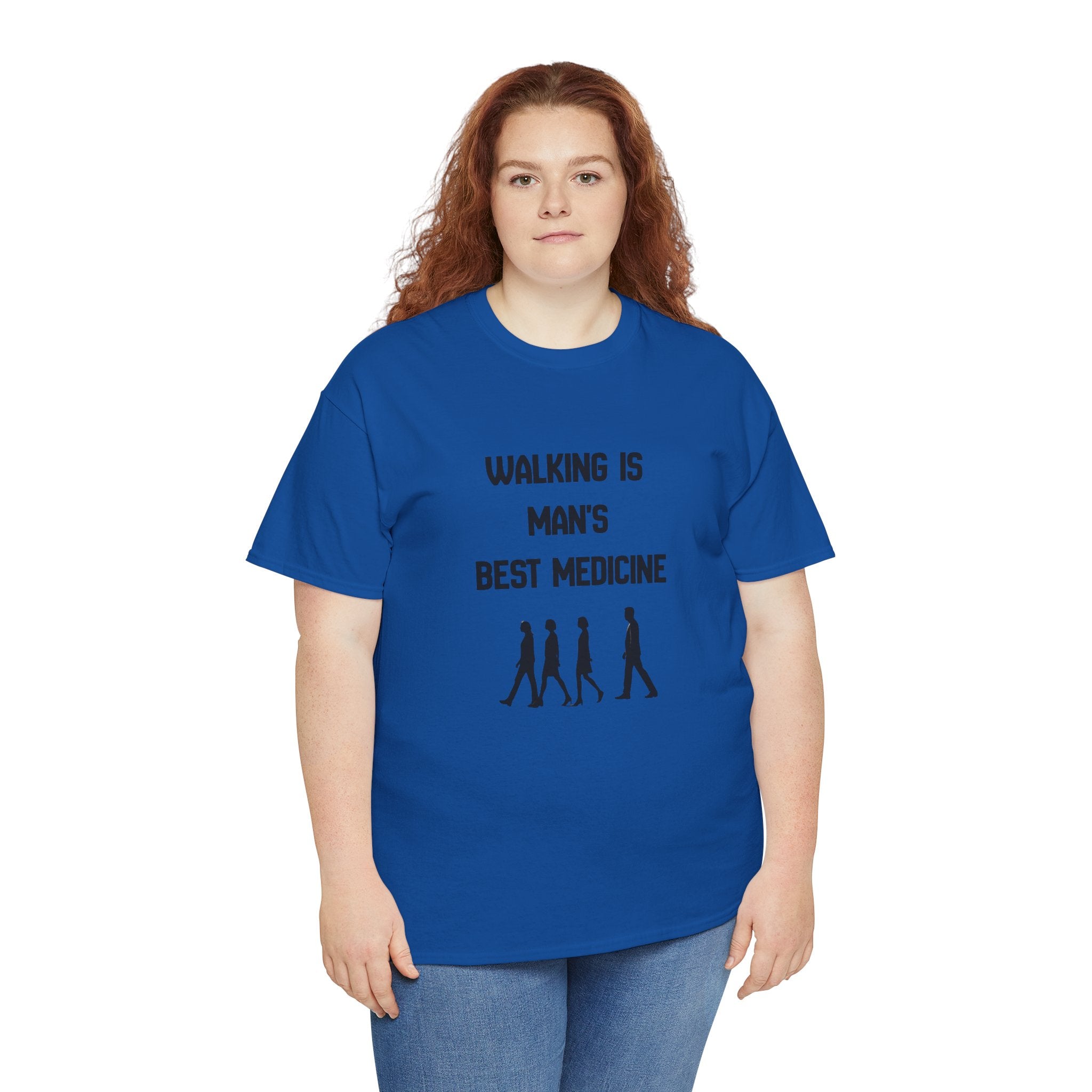 Hippocrates 'Walking Is Man's Best Medicine' T-Shirt — Fitness & Wellness Graphic Tee