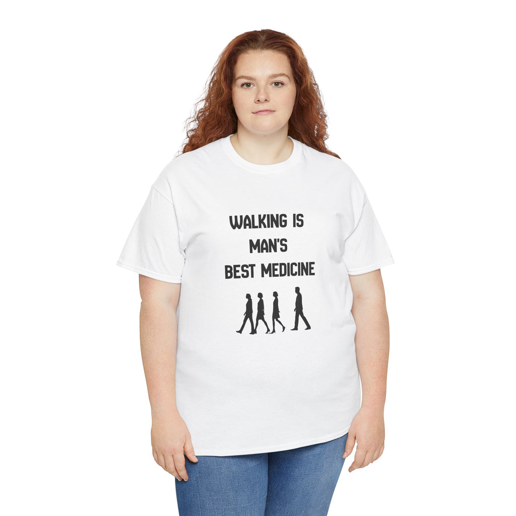 Hippocrates 'Walking Is Man's Best Medicine' T-Shirt — Fitness & Wellness Graphic Tee