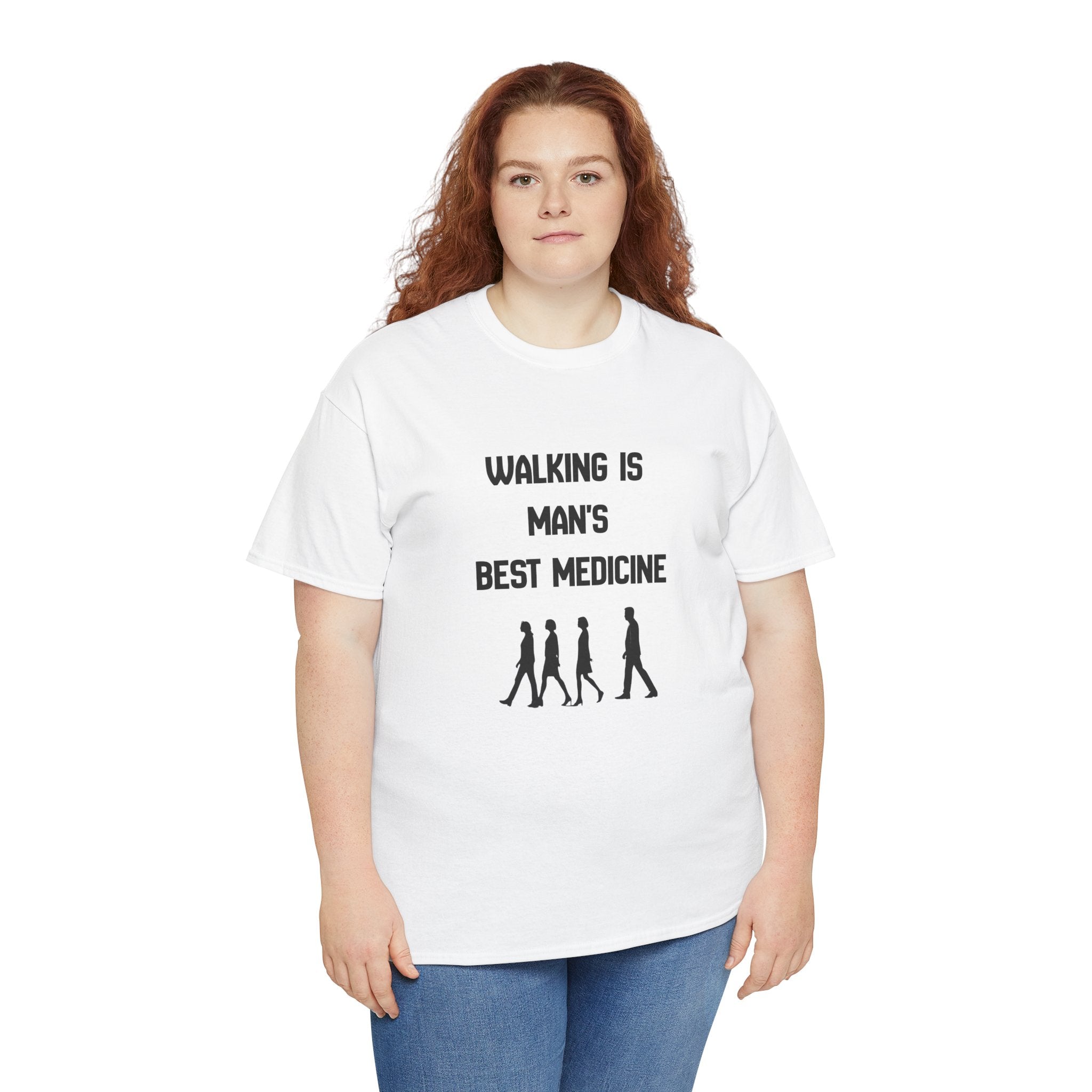 Hippocrates 'Walking Is Man's Best Medicine' T-Shirt — Fitness & Wellness Graphic Tee