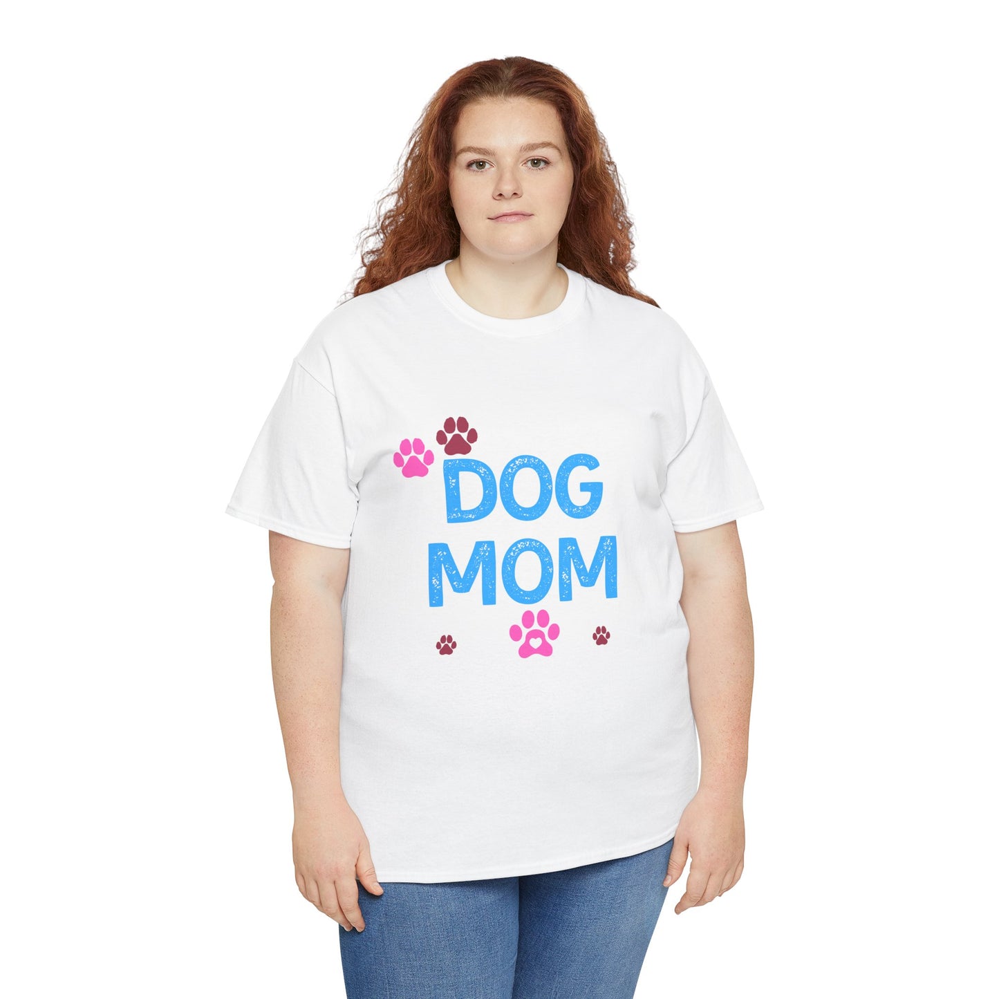 Dog Mom Unisex Cotton Tee - Perfect for Pet Lovers, Birthday Gifts, Dog Adoption Events, Casual Outings, Animal Rescue Support