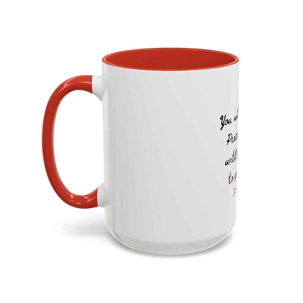 Listen to Your Heart Quote Coffee Mug | Heart Script Accent Mug | Inspirational Ceramic Cup Gift 11oz 15oz