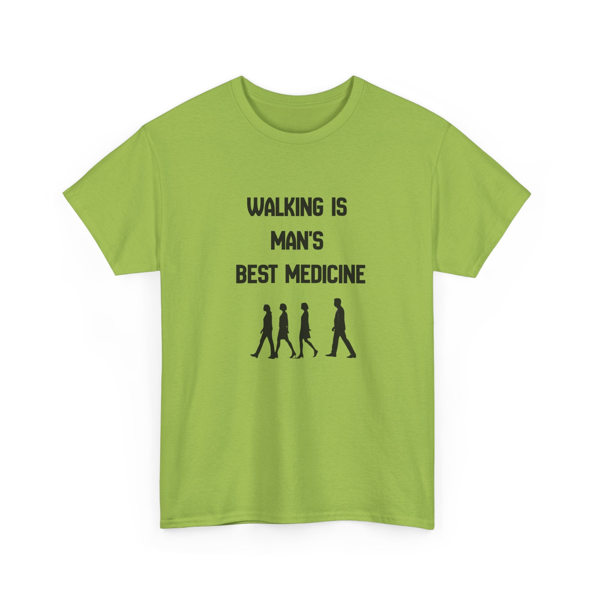 Hippocrates 'Walking Is Man's Best Medicine' T-Shirt — Fitness & Wellness Graphic Tee