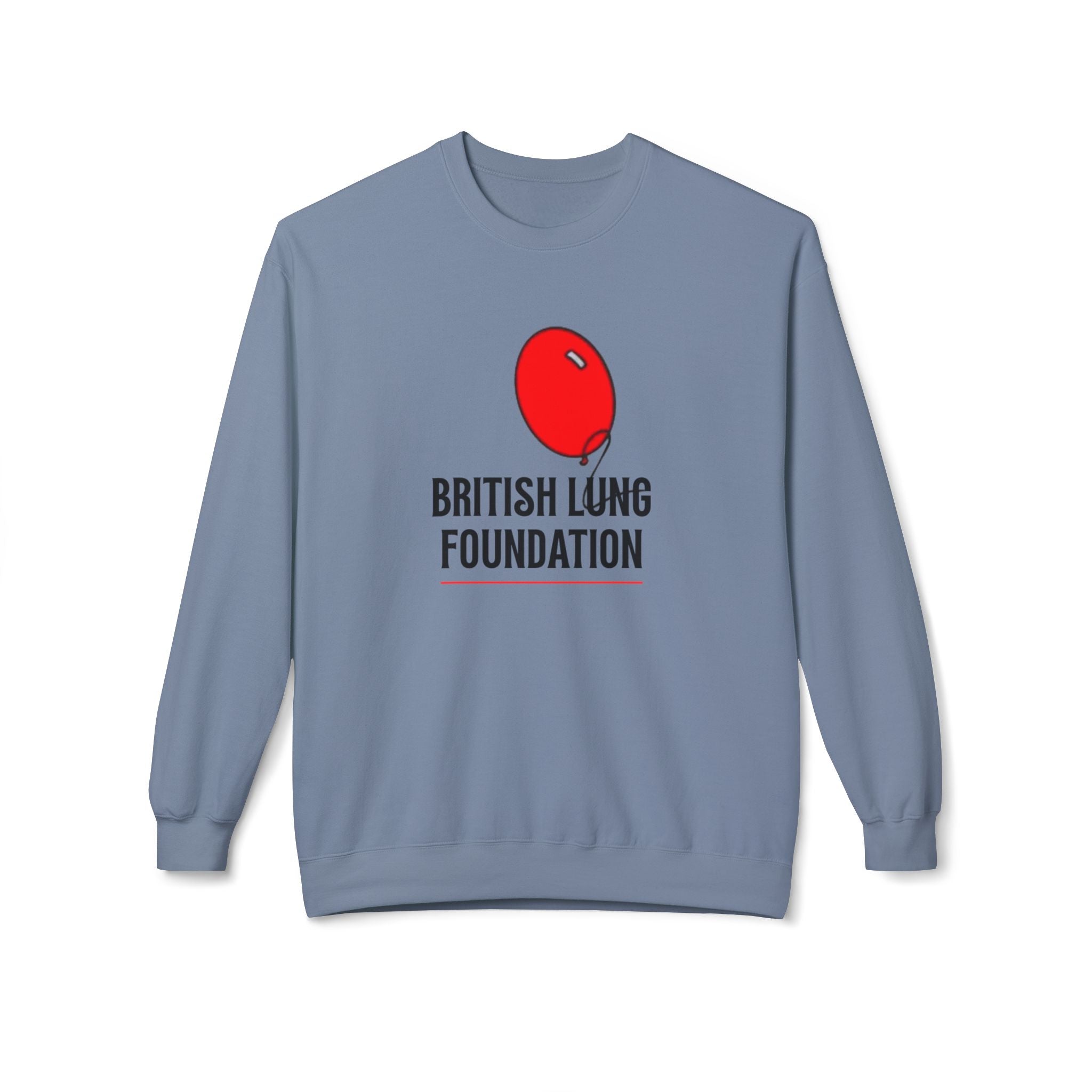 British Lung Foundation balloon logo Sweatshirt | charity lung health as worn by the late Princess Diana