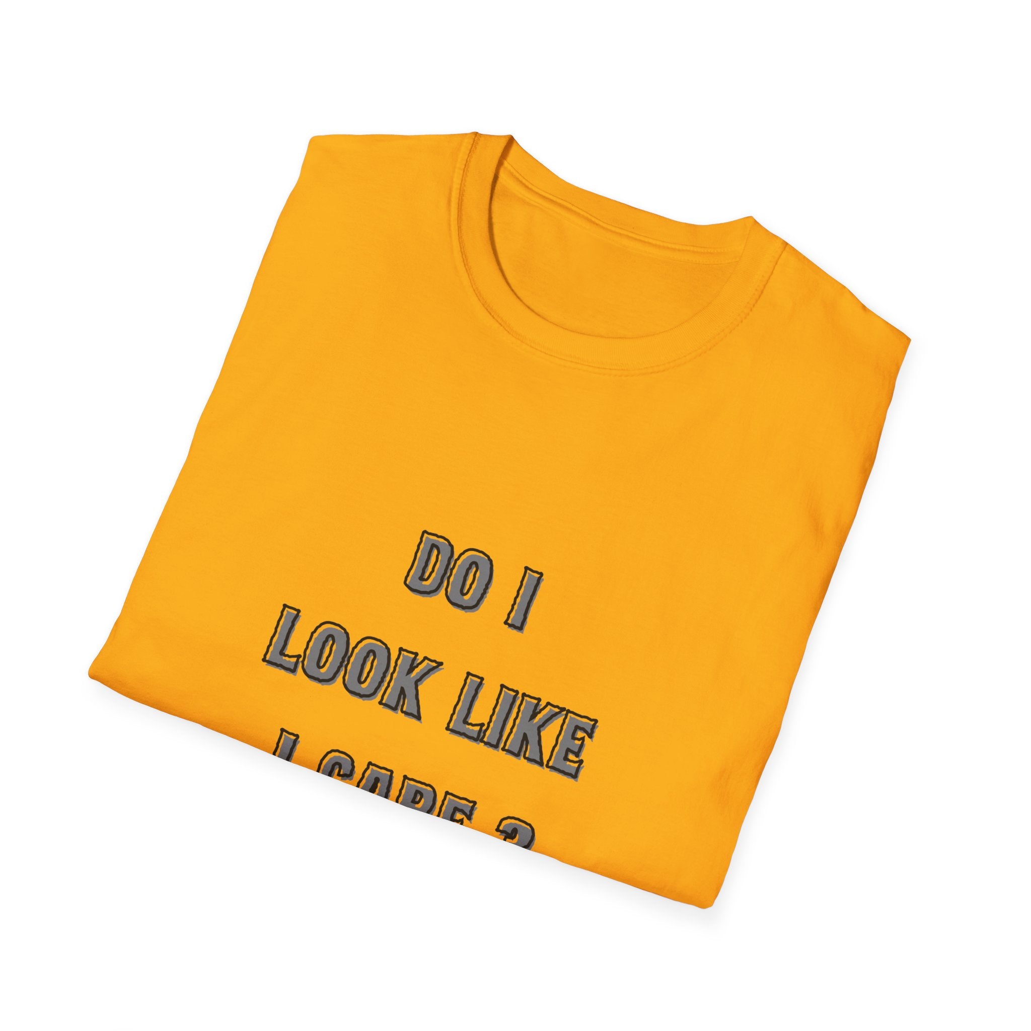 Do I Look Like I Care? T-Shirt | Sarcastic Text Tee Shirt