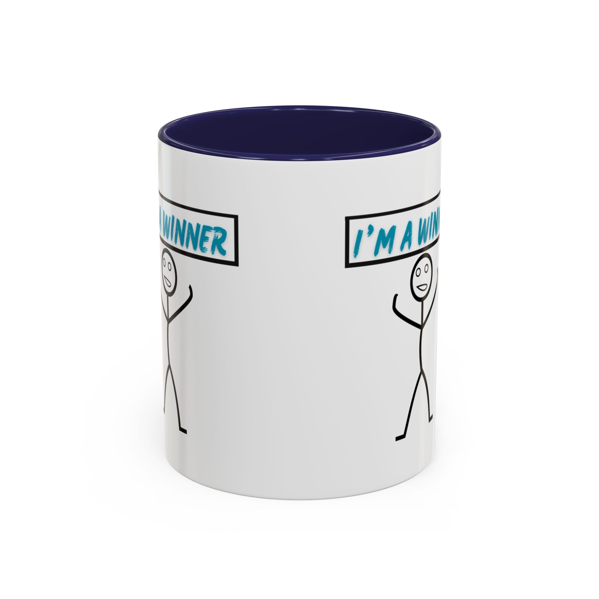I'm a Winner Accent Coffee Mug — Funny Motivational 11/15oz