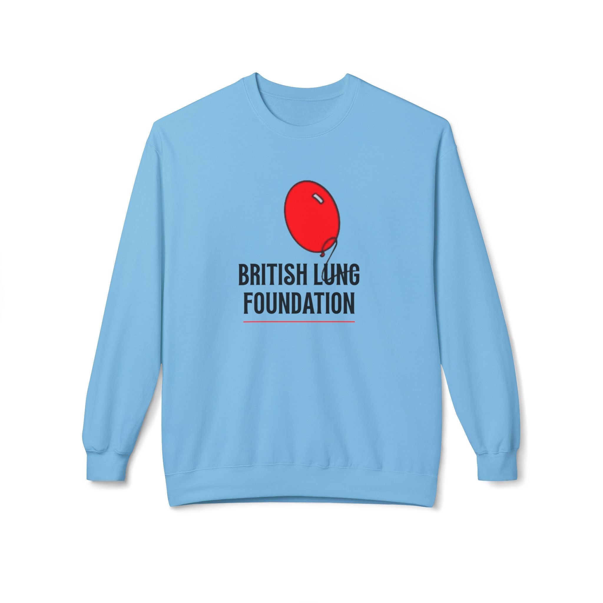 British Lung Foundation balloon logo Sweatshirt | charity lung health as worn by the late Princess Diana