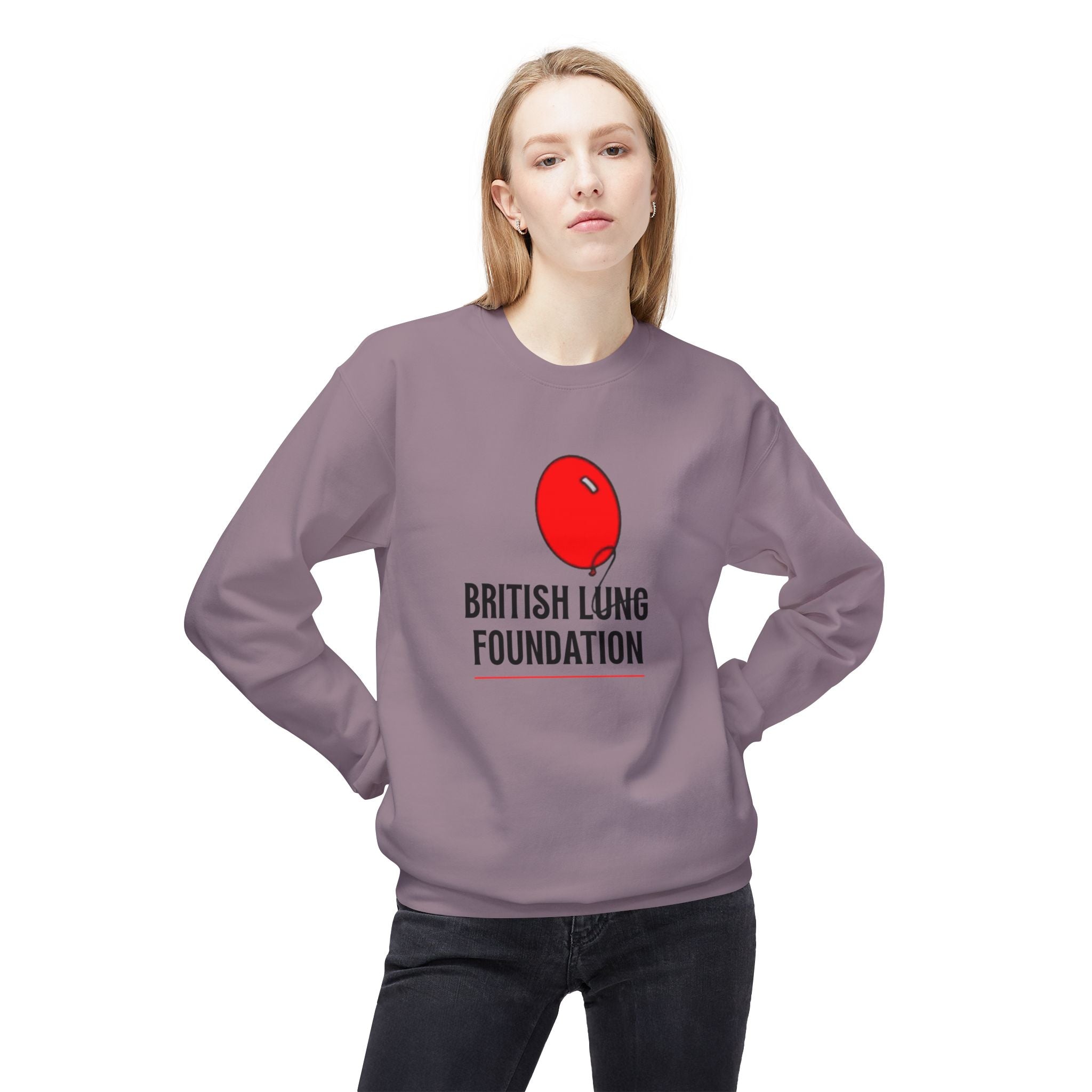 British Lung Foundation balloon logo Sweatshirt | charity lung health as worn by the late Princess Diana