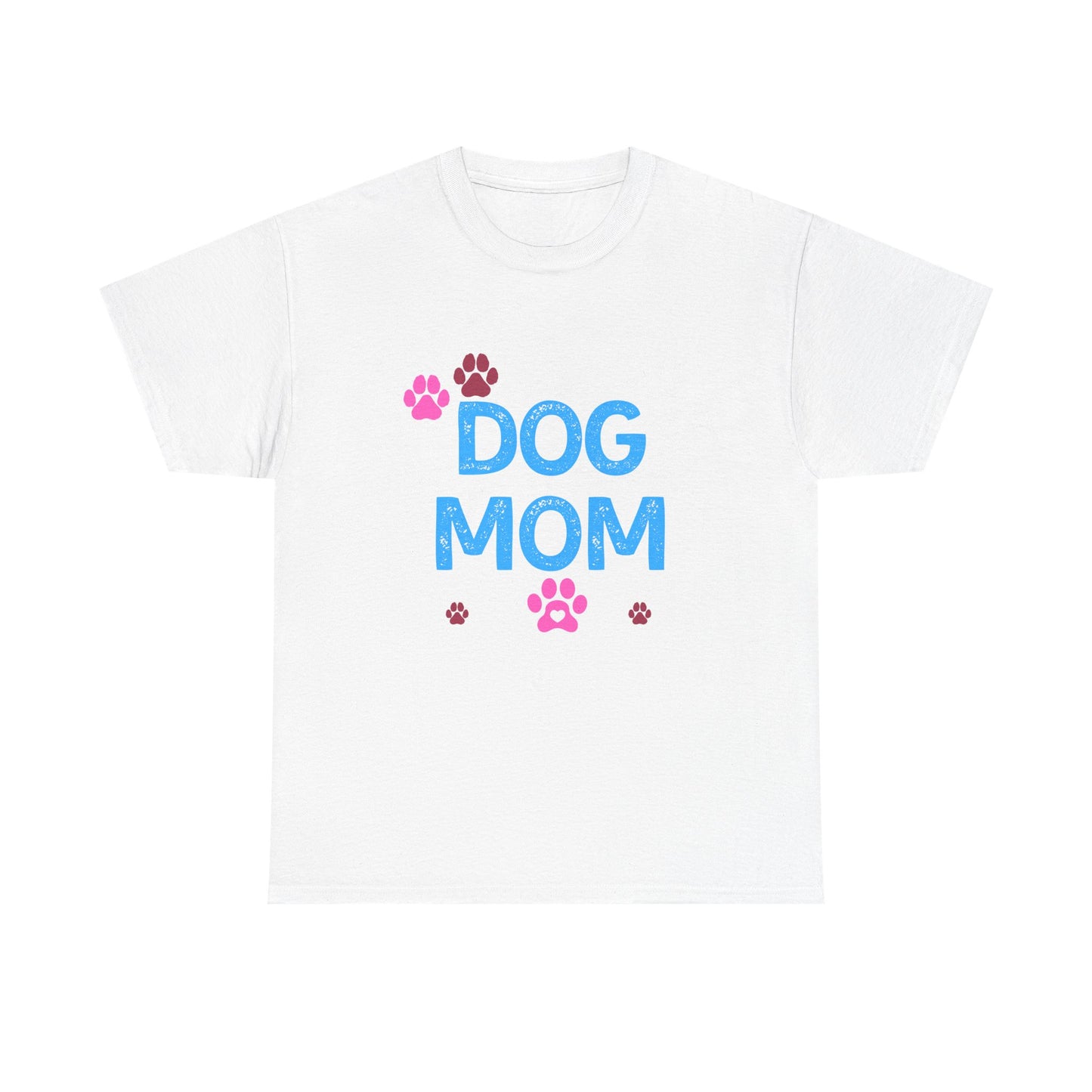 Dog Mom Unisex Cotton Tee - Perfect for Pet Lovers, Birthday Gifts, Dog Adoption Events, Casual Outings, Animal Rescue Support
