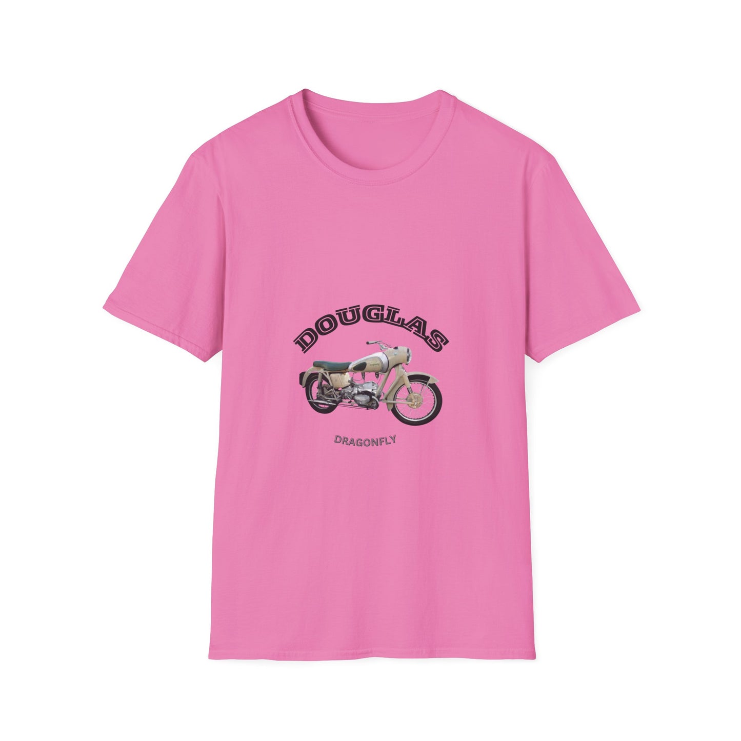 Douglas Dragonfly Motorcycle Unisex Softstyle T-Shirt, Casual Tee, Gift for Bikers, Motorcycle Shirt, Unique Graphic Tee