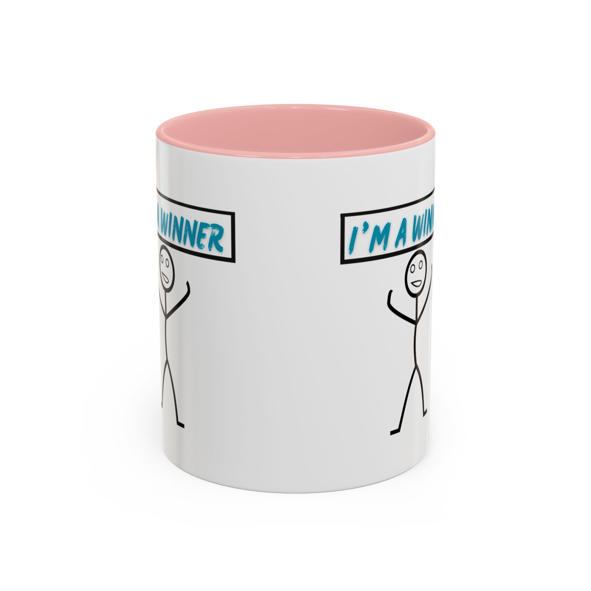I'm a Winner Accent Coffee Mug — Funny Motivational 11/15oz