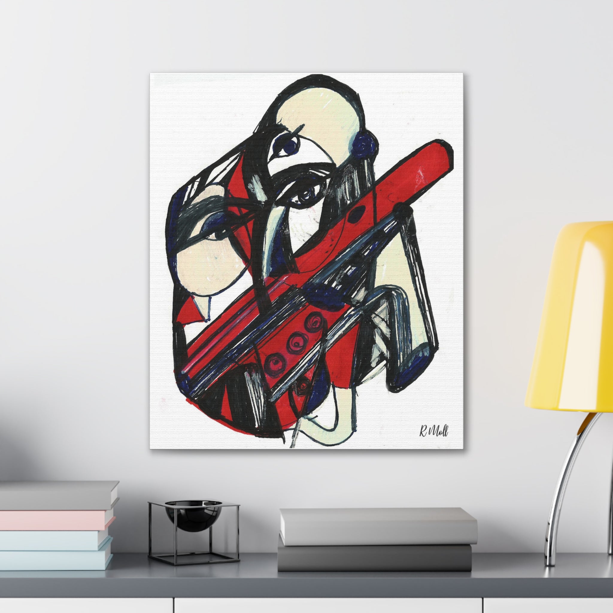 Chainsaw Horror Movie Art Canvas | Halloween Gothic Scary Wall Decor, Canvas Art