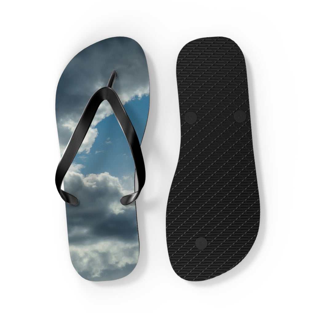 Cloud Sky Flip Flops – Stormy Sky Beach Sandals