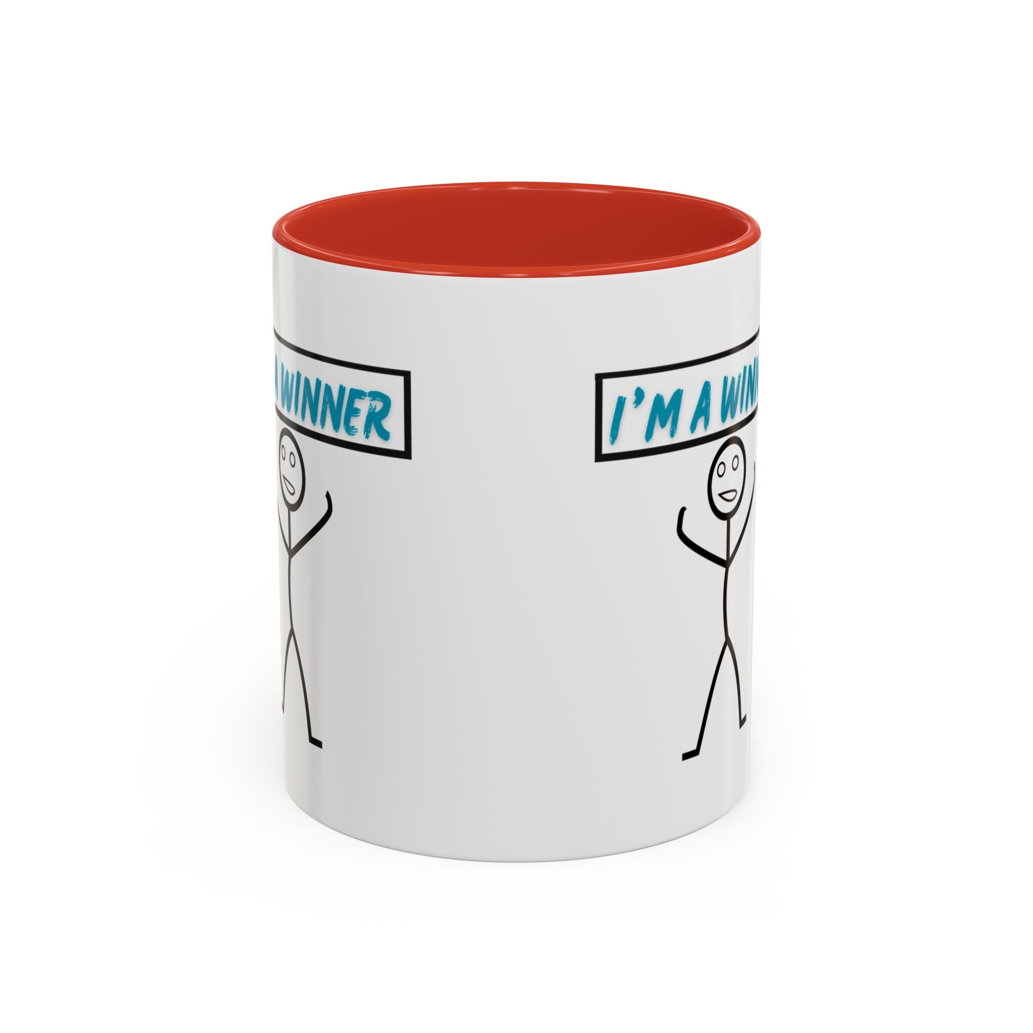 I'm a Winner Accent Coffee Mug — Funny Motivational 11/15oz