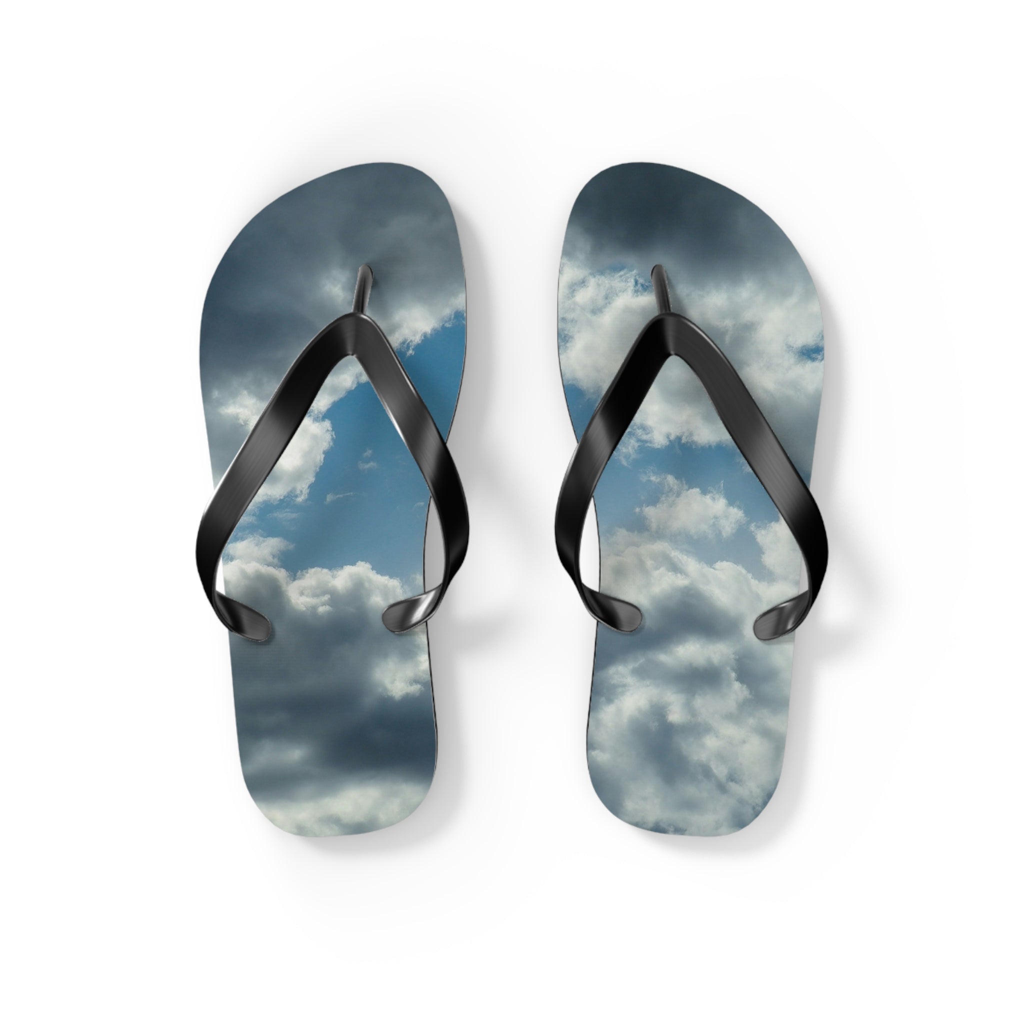 Cloud Sky Flip Flops – Stormy Sky Beach Sandals