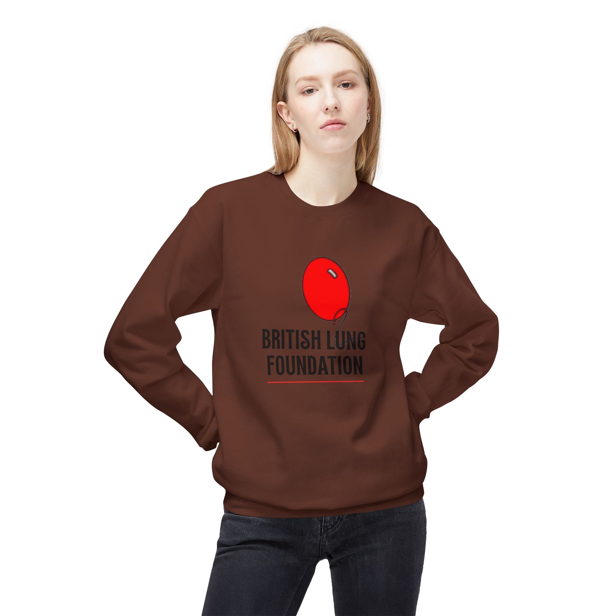 British Lung Foundation balloon logo Sweatshirt | charity lung health as worn by the late Princess Diana