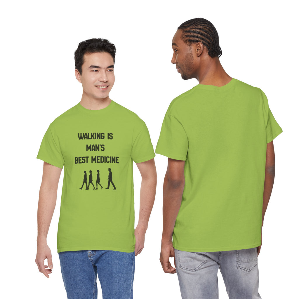 Hippocrates 'Walking Is Man's Best Medicine' T-Shirt — Fitness & Wellness Graphic Tee