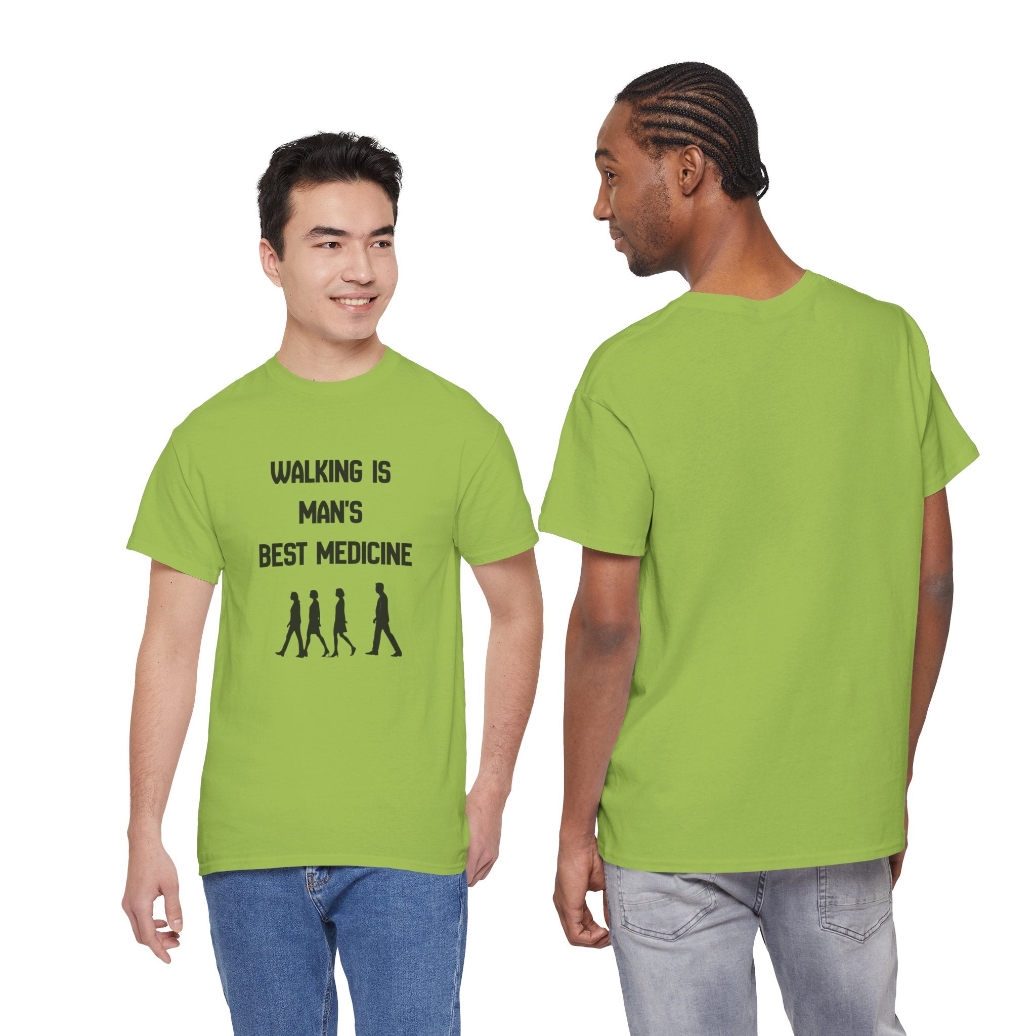 Hippocrates 'Walking Is Man's Best Medicine' T-Shirt — Fitness & Wellness Graphic Tee