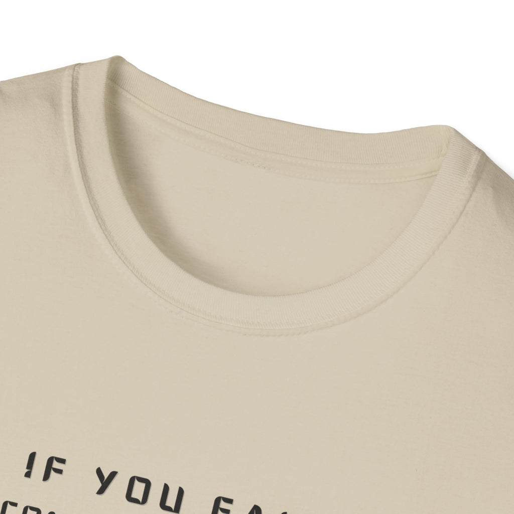 If You Fail Congratulations T-Shirt | Minimalist Motivational Text Tee