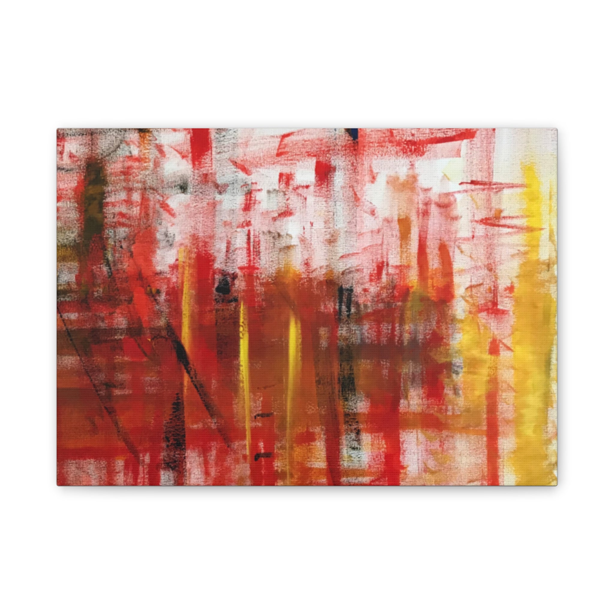 Abstract Christian Art, The Cross in a Foreign Field, Colorful Modern Wall Decor, Spiritual Artwork,, Abstract Canvas Art Print,