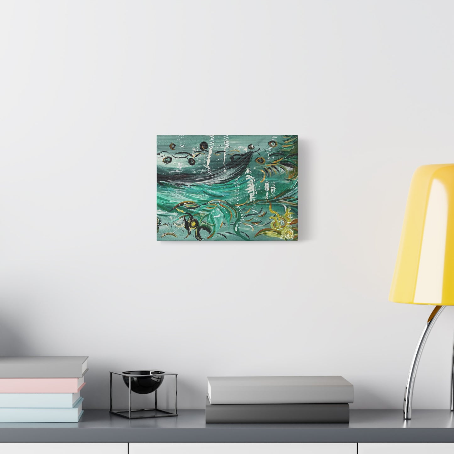 Abstract Canvas Wall Art, Boat Design, Home Decor, Office Decoration, Gift for Art Lovers, Beach House