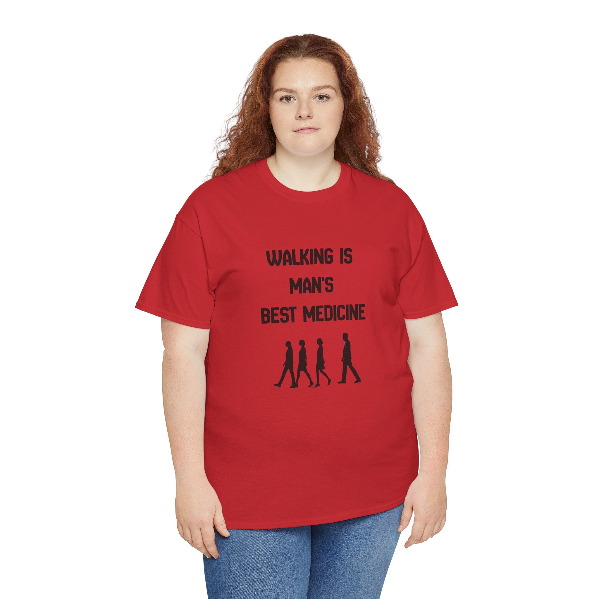 Hippocrates 'Walking Is Man's Best Medicine' T-Shirt — Fitness & Wellness Graphic Tee