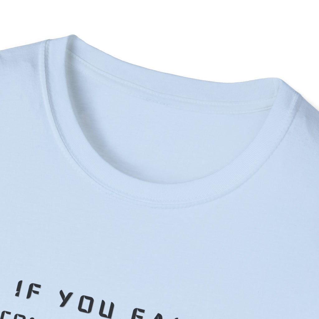 If You Fail Congratulations T-Shirt | Minimalist Motivational Text Tee