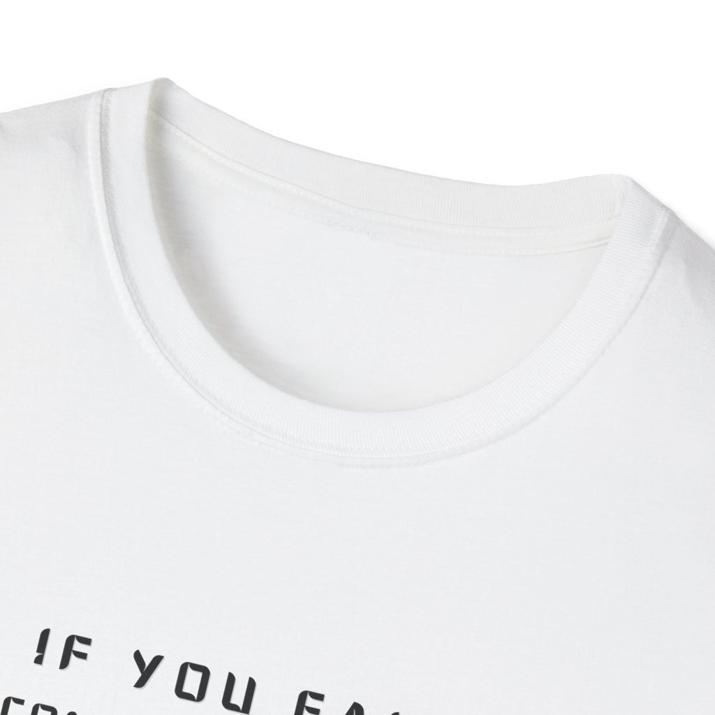 If You Fail Congratulations T-Shirt | Minimalist Motivational Text Tee