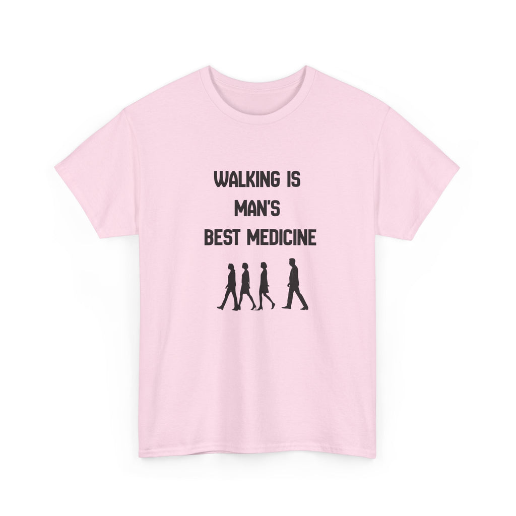Hippocrates 'Walking Is Man's Best Medicine' T-Shirt — Fitness & Wellness Graphic Tee
