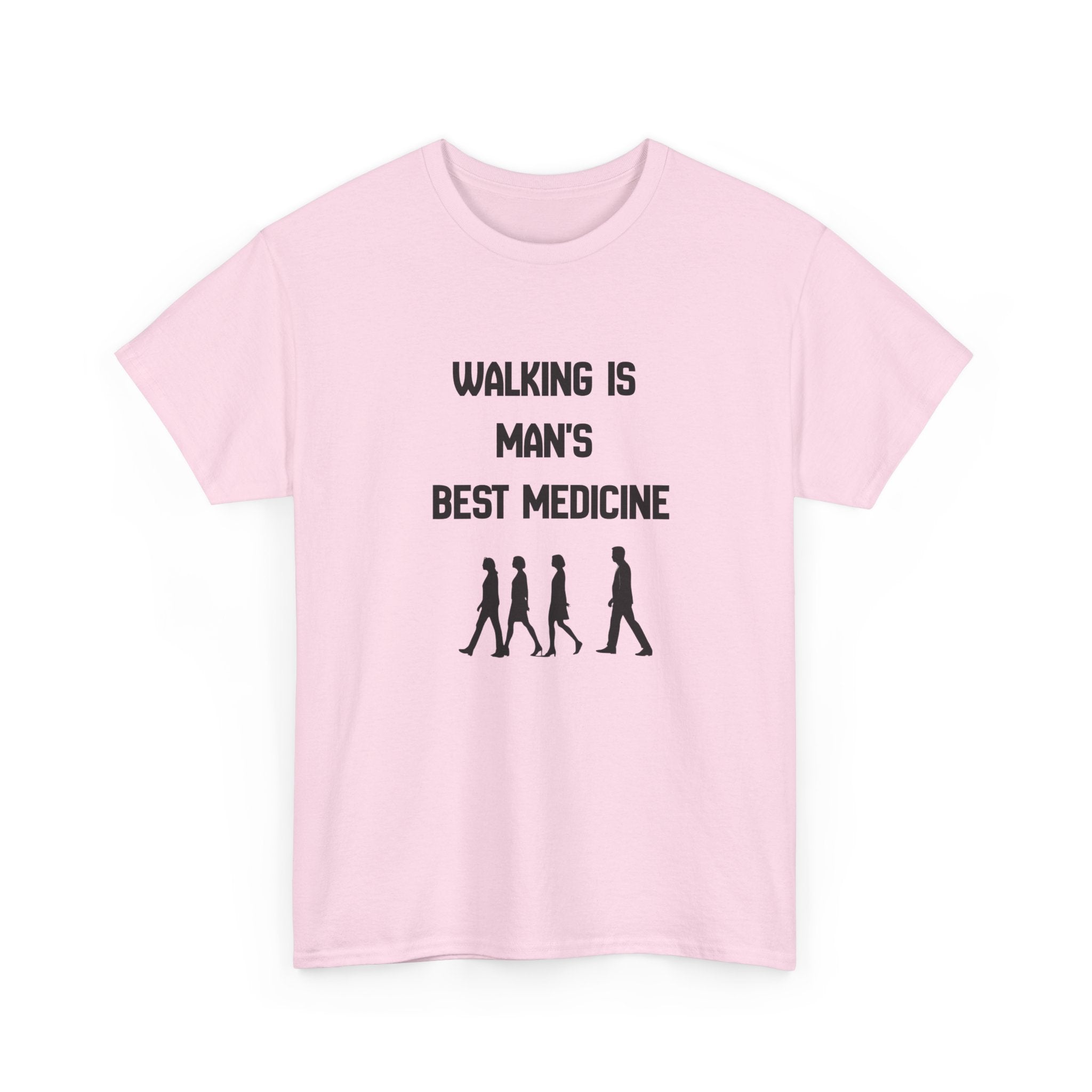 Hippocrates 'Walking Is Man's Best Medicine' T-Shirt — Fitness & Wellness Graphic Tee