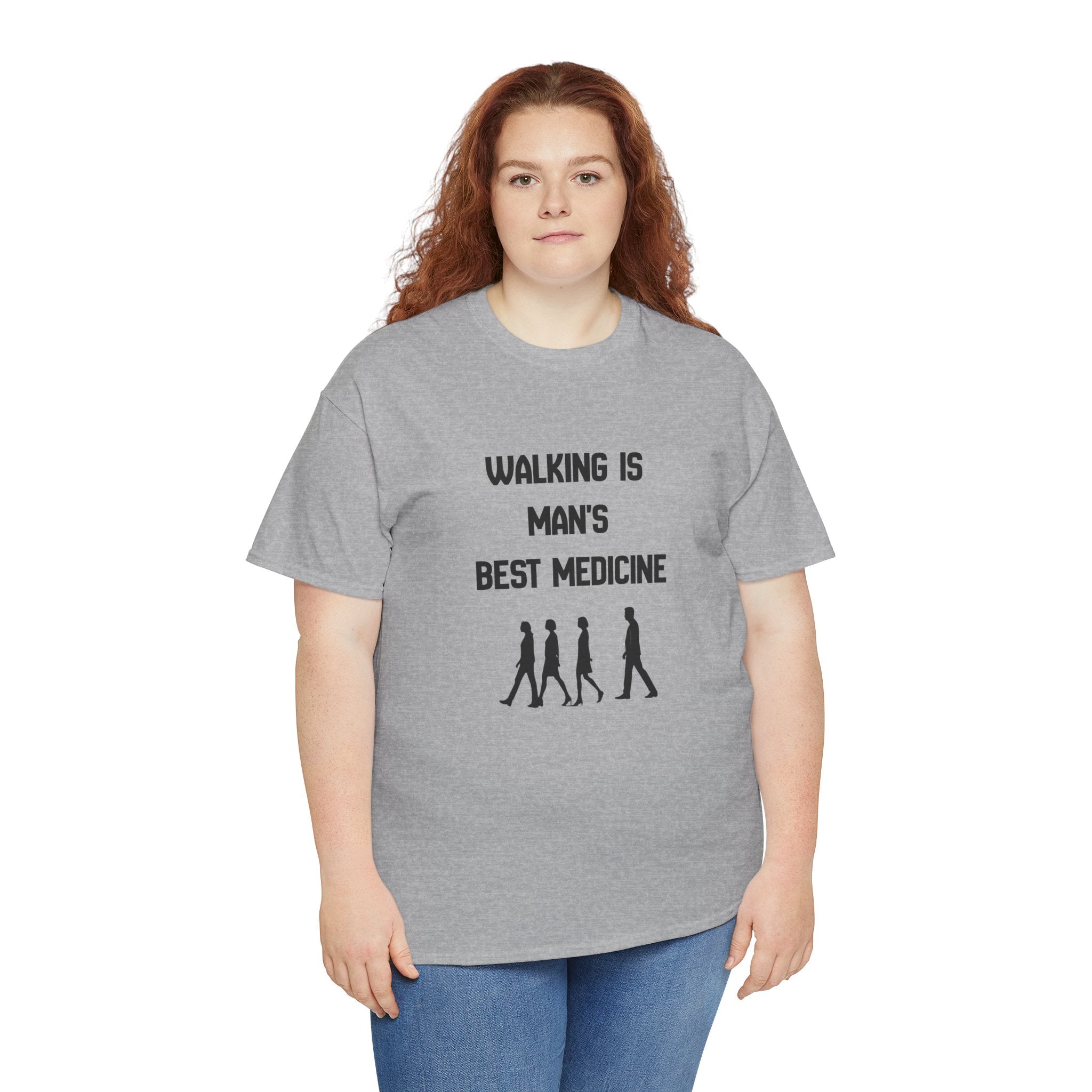 Hippocrates 'Walking Is Man's Best Medicine' T-Shirt — Fitness & Wellness Graphic Tee